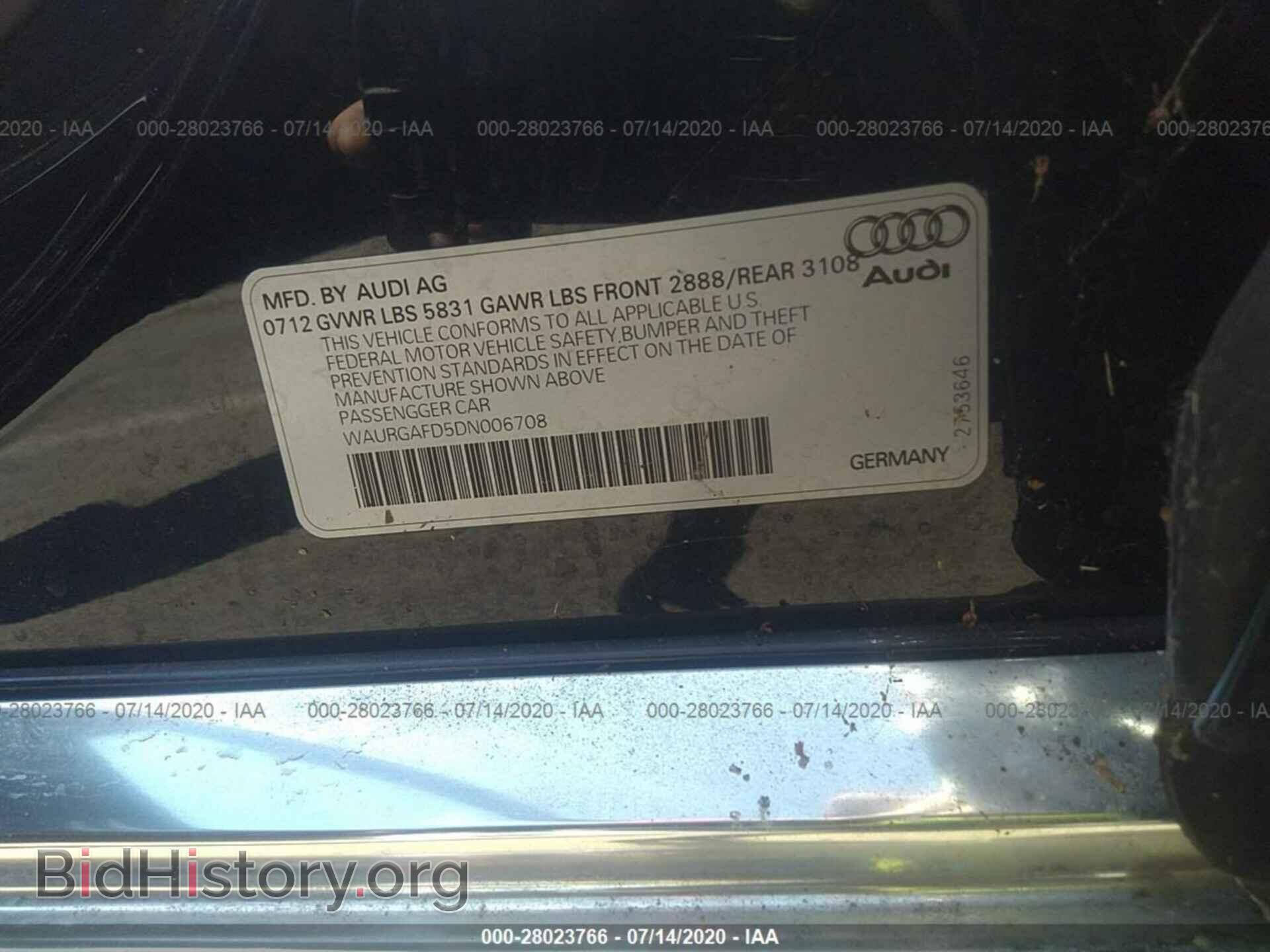 2013 AUDI A8 L - VIN: WAURGAFD5DN006708 - Photo 9