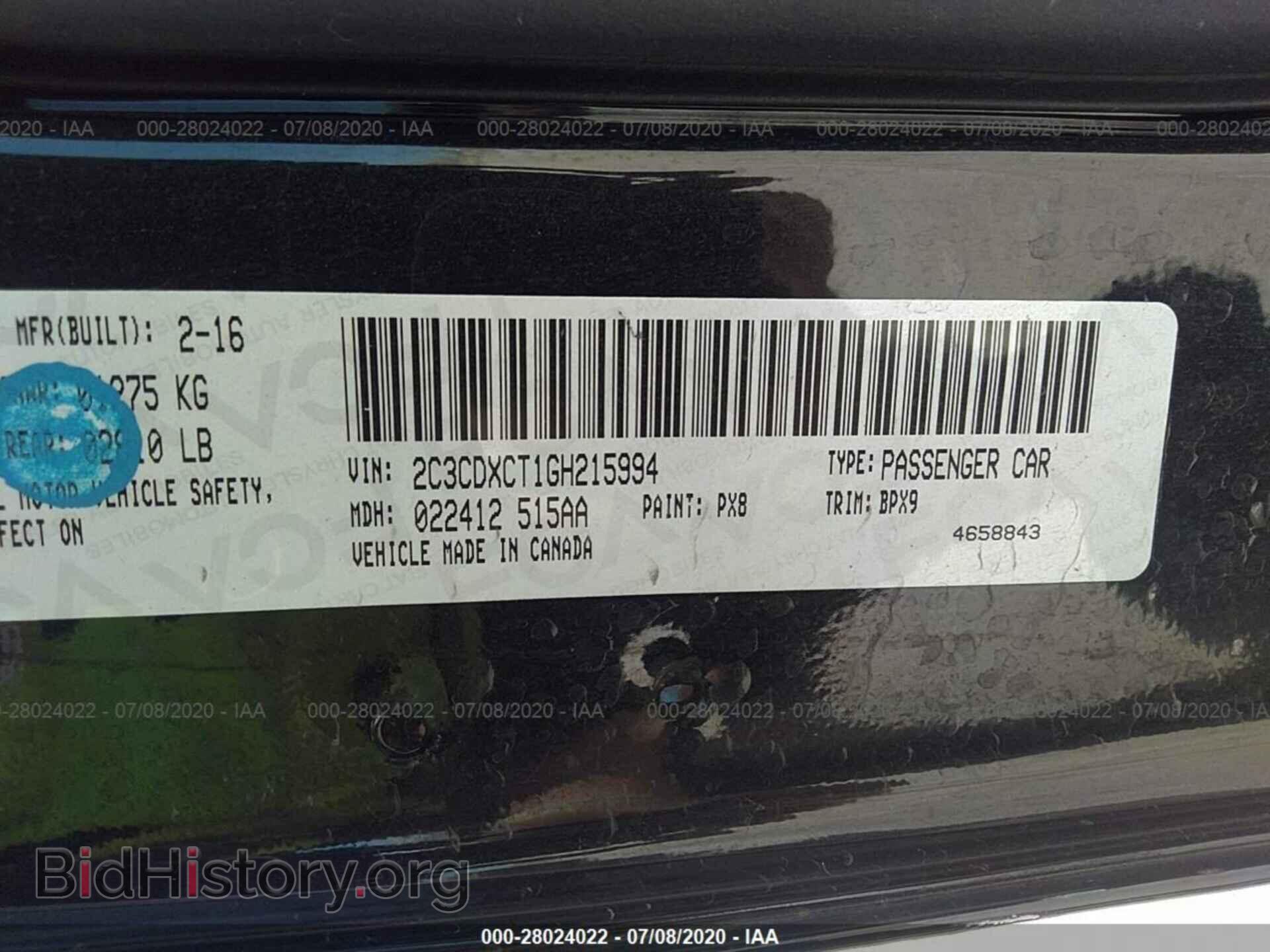 2016 DODGE CHARGER - VIN: 2C3CDXCT1GH215994 - Photo 9