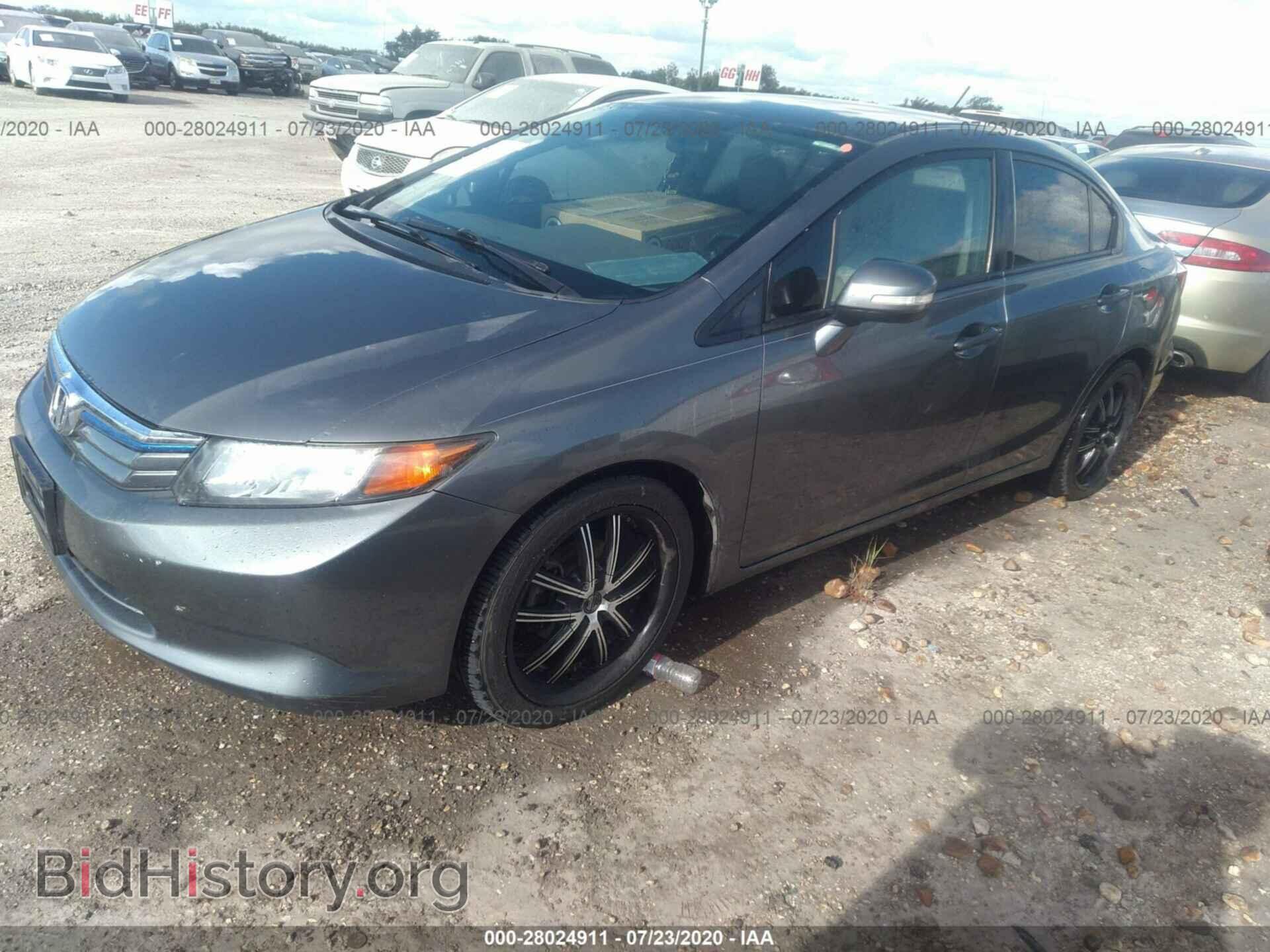 2012 HONDA CIVIC - VIN: JHMFB4F33CS004225 - Фото 2