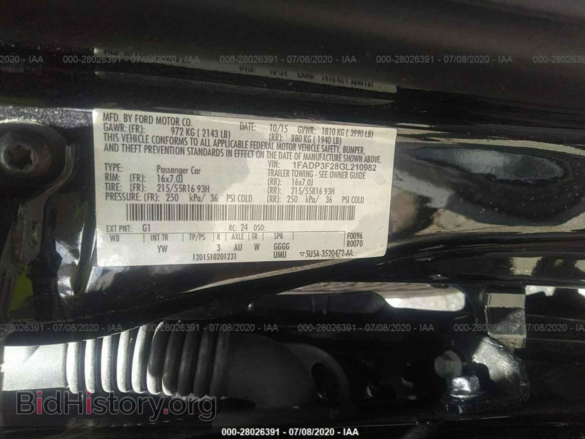 2016 FORD FOCUS - VIN: 1FADP3F28GL210982 - Photo 9
