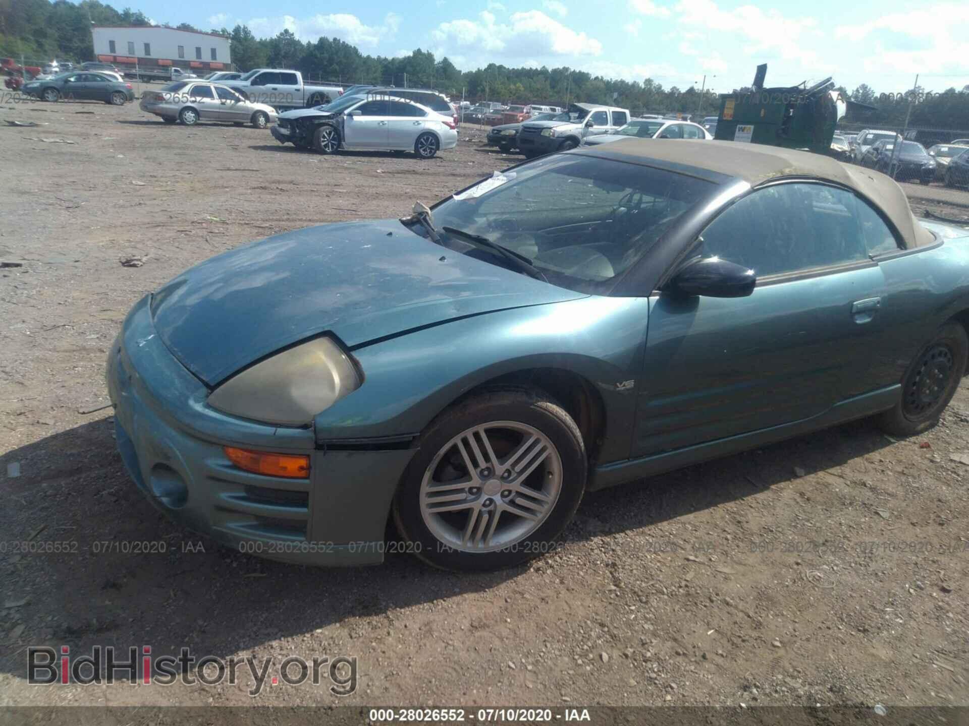 2004 MITSUBISHI ECLIPSE - VIN: 4A3AE55H24E128828 - Фото 2