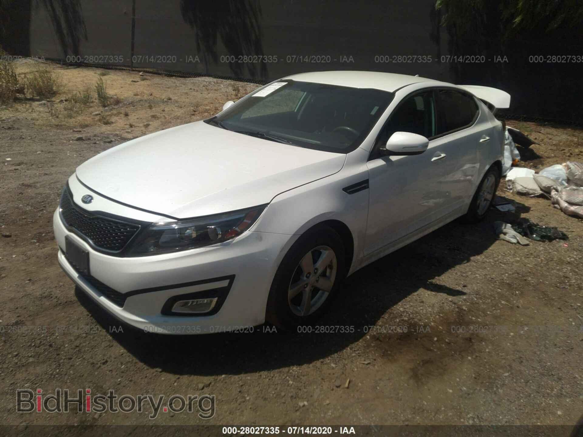 2015 KIA OPTIMA - VIN: KNAGM4A73F5663867 - Photo 2