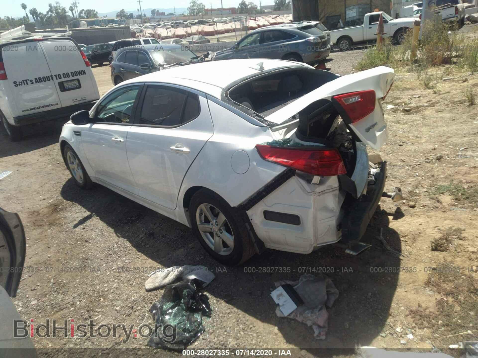 2015 KIA OPTIMA - VIN: KNAGM4A73F5663867 - Photo 3