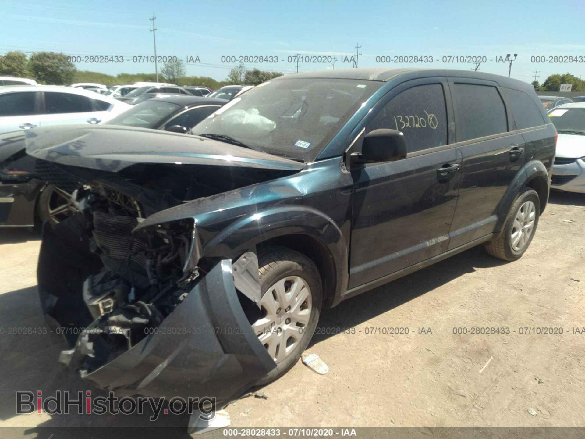 2014 DODGE JOURNEY - VIN: 3C4PDCAB3ET132720 - Фото 2