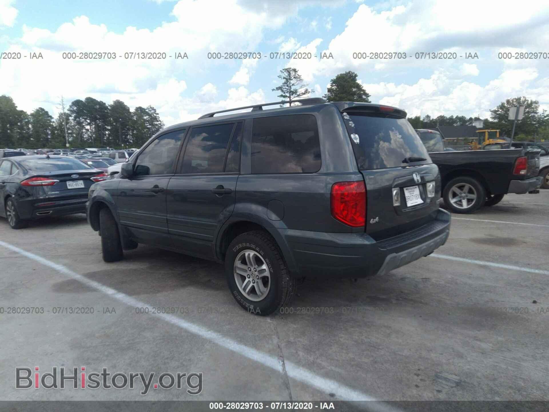 2005 HONDA PILOT - VIN: 5FNYF18445B050598 - Фото 3