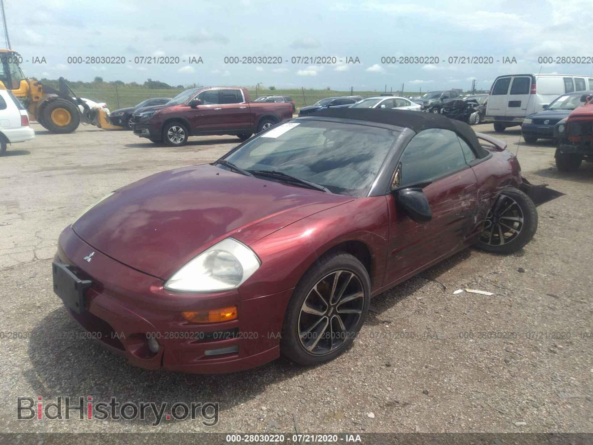 2004 MITSUBISHI ECLIPSE - VIN: 4A3AE45G24E063755 - Фото 2