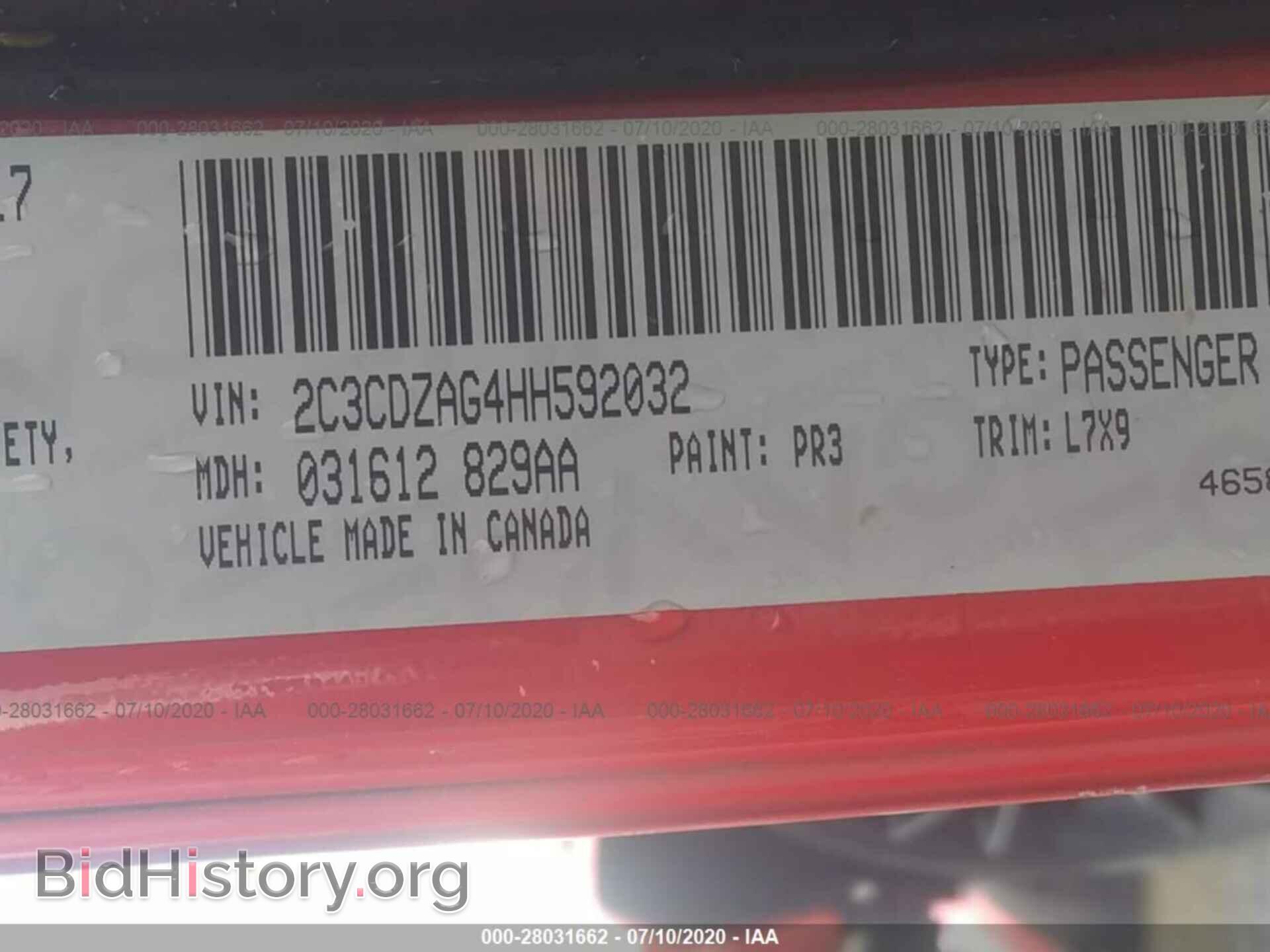 2017 DODGE CHALLENGER - VIN: 2C3CDZAG4HH592032 - Photo 9
