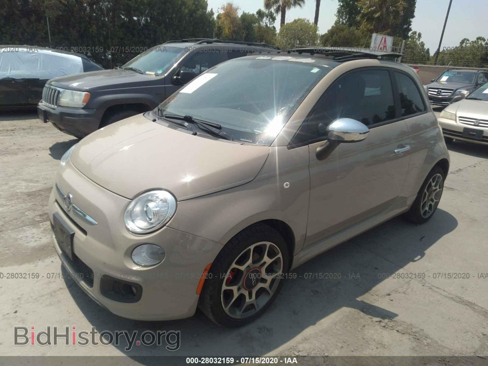 2012 FIAT 500 - VIN: 3C3CFFBR1CT123733 - Фото 2