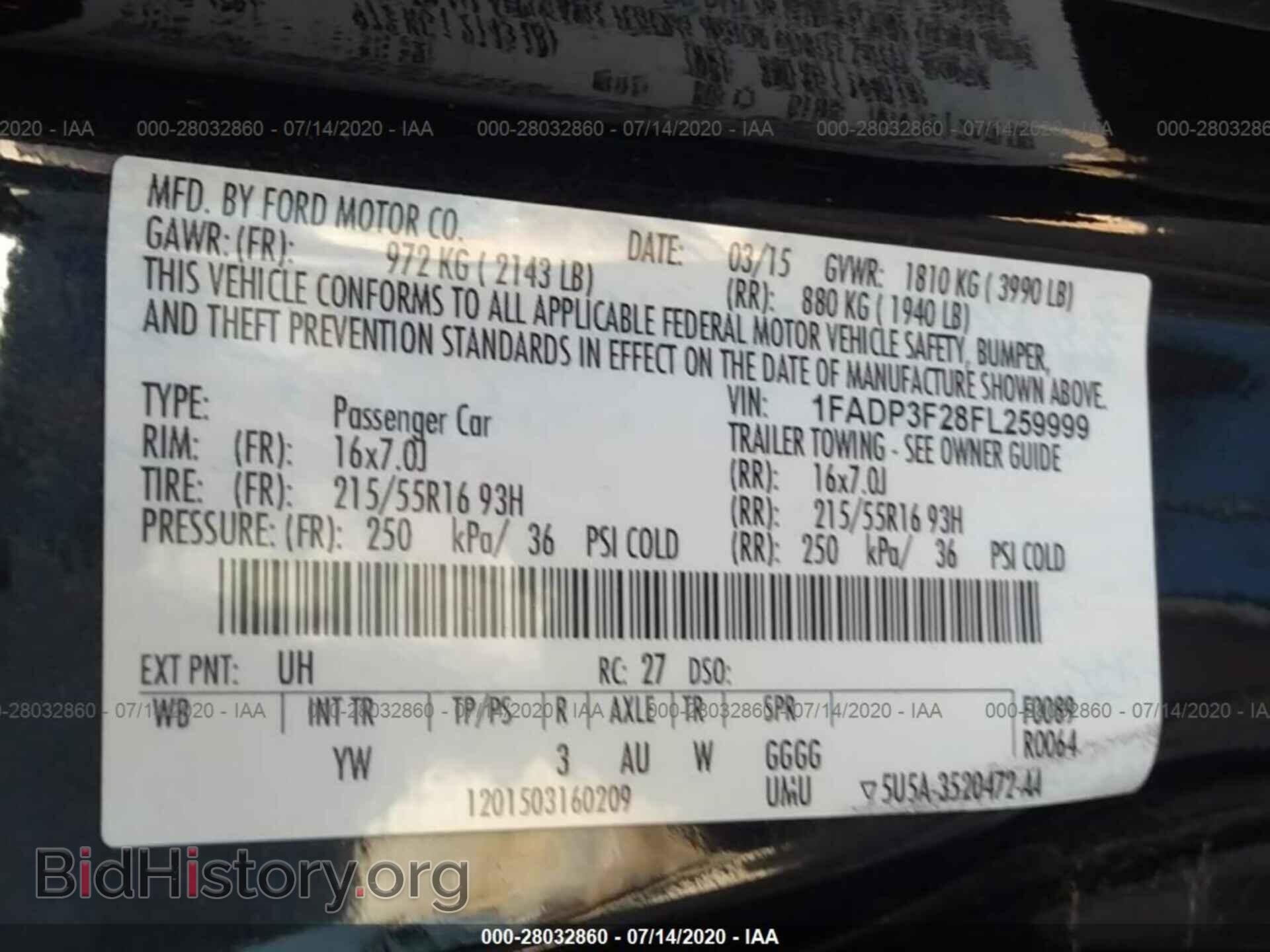 2015 FORD FOCUS - VIN: 1FADP3F28FL259999 - Photo 9