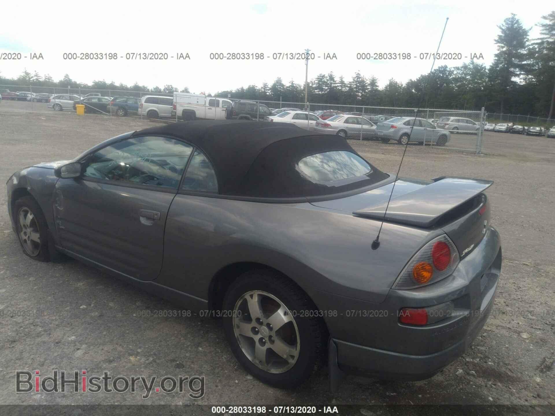2003 MITSUBISHI ECLIPSE - VIN: 4A3AE45G03E168924 - Фото 3