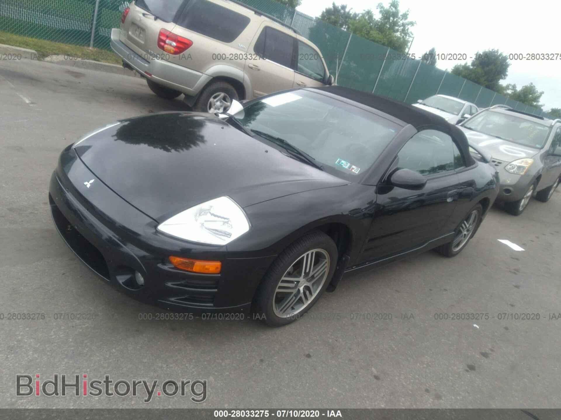 2003 MITSUBISHI ECLIPSE - VIN: 4A3AE75H93E154336 - Фото 2
