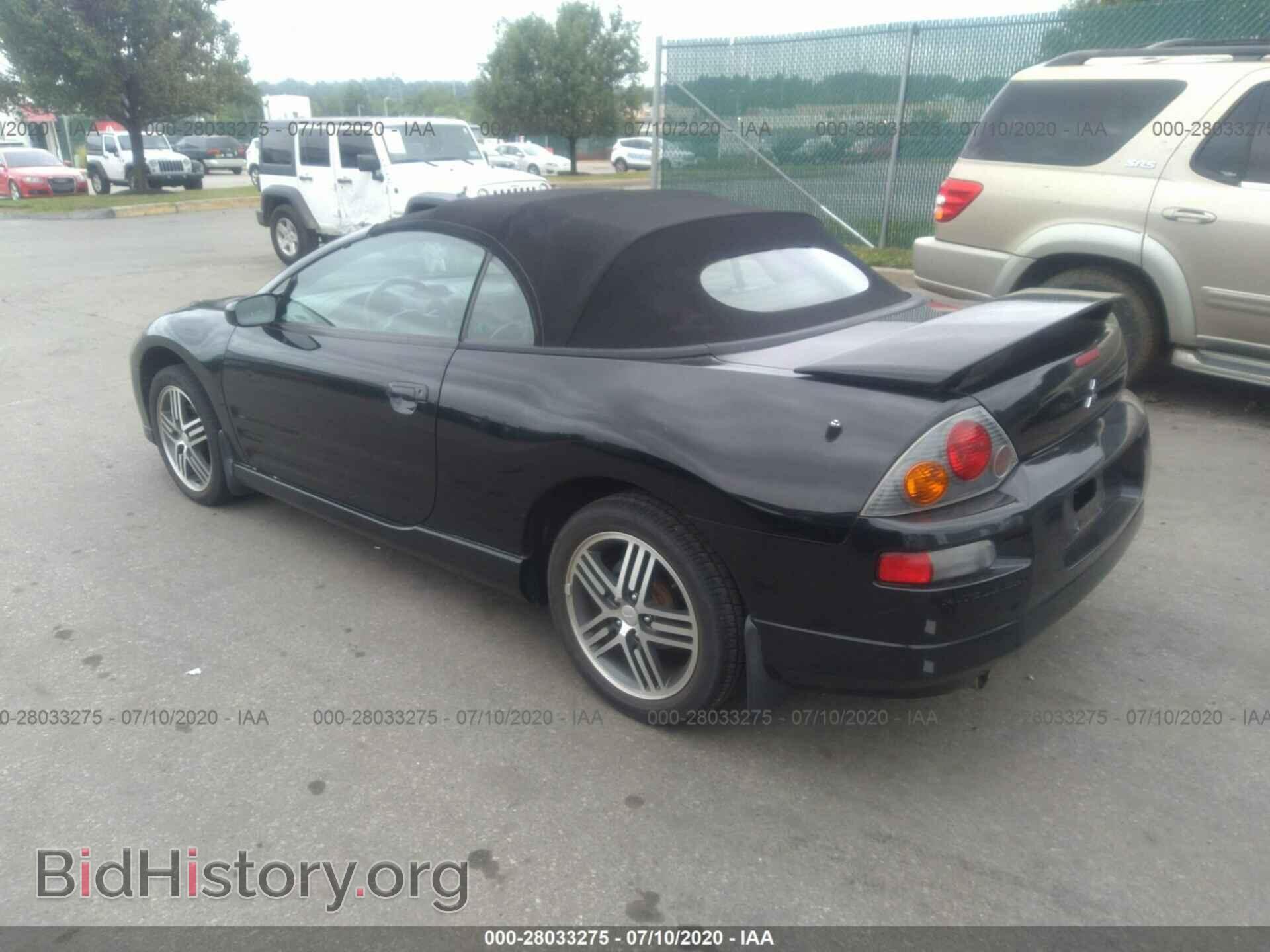 2003 MITSUBISHI ECLIPSE - VIN: 4A3AE75H93E154336 - Фото 3
