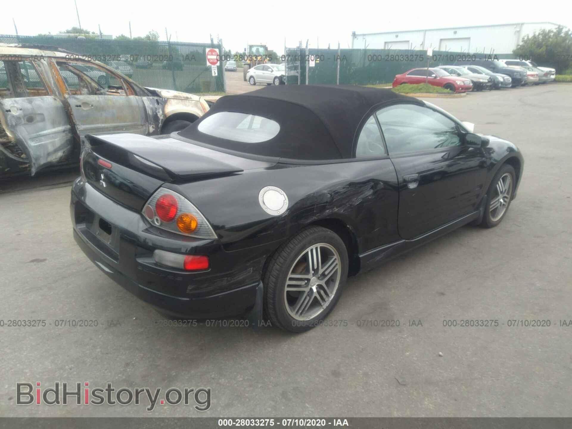 2003 MITSUBISHI ECLIPSE - VIN: 4A3AE75H93E154336 - Фото 4