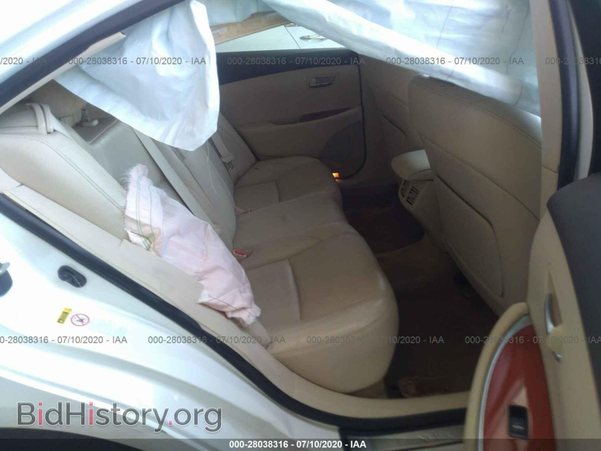 2012 LEXUS ES 350 - VIN: JTHBK1EG1C2484444 - Фото 8