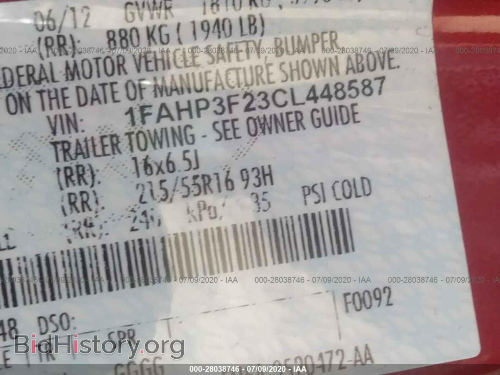 2012 FORD FOCUS - VIN: 1FAHP3F23CL448587 - Photo 9