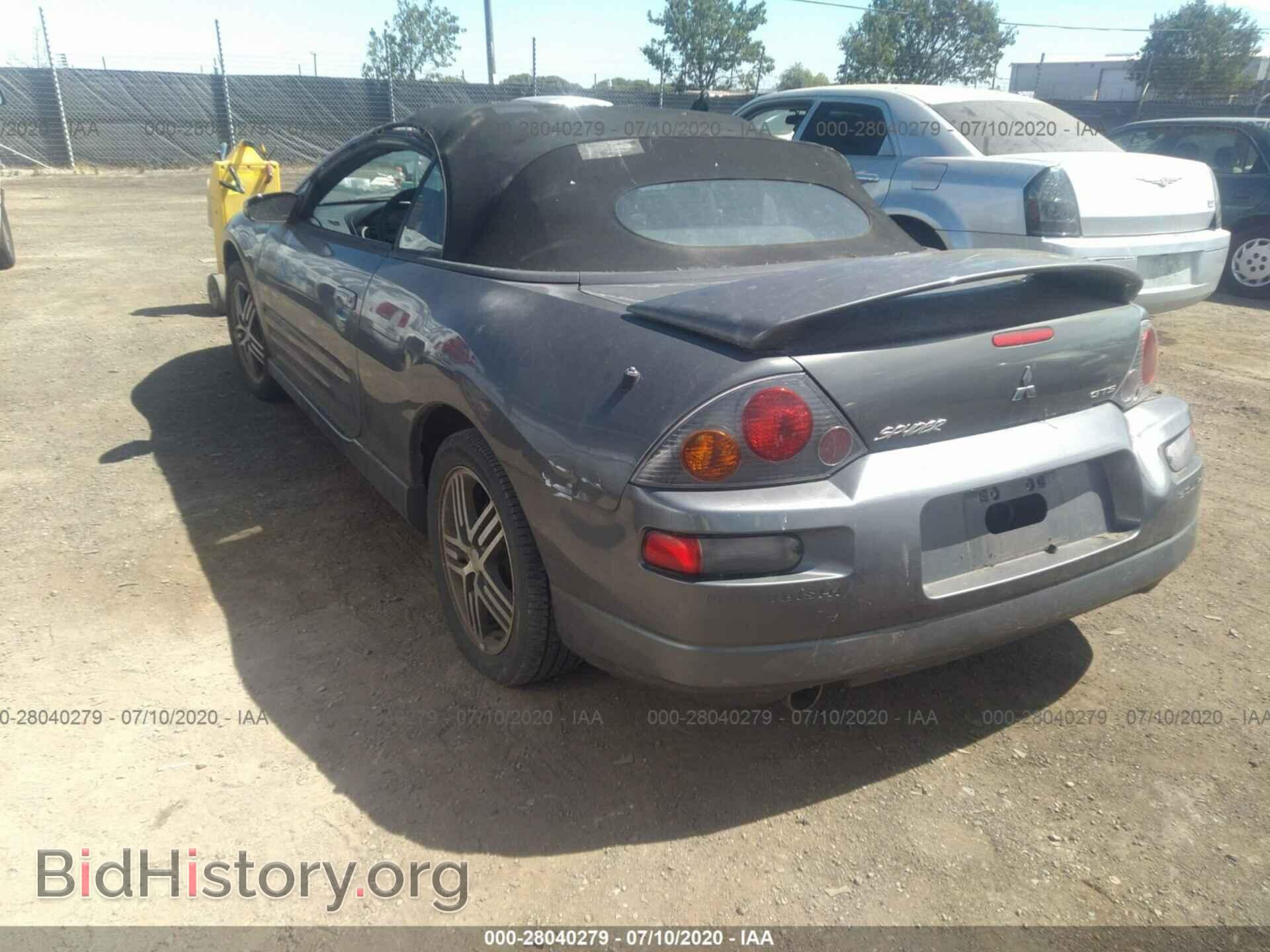 2003 MITSUBISHI ECLIPSE - VIN: 4A3AE75H63E094743 - Фото 3