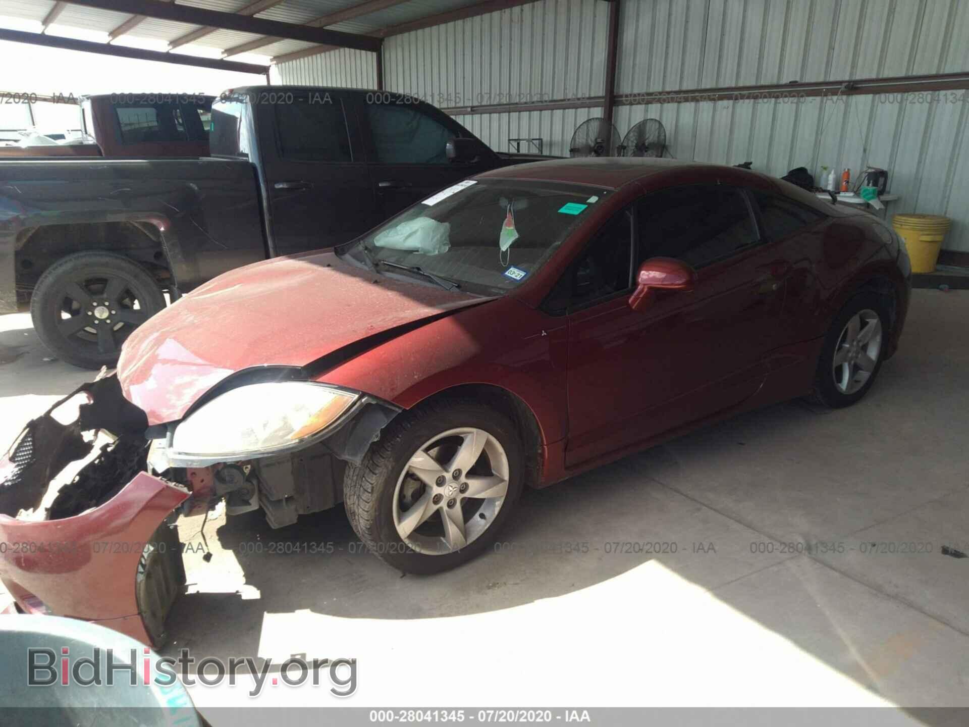 2007 MITSUBISHI ECLIPSE - VIN: 4A3AK24F87E019494 - Фото 2
