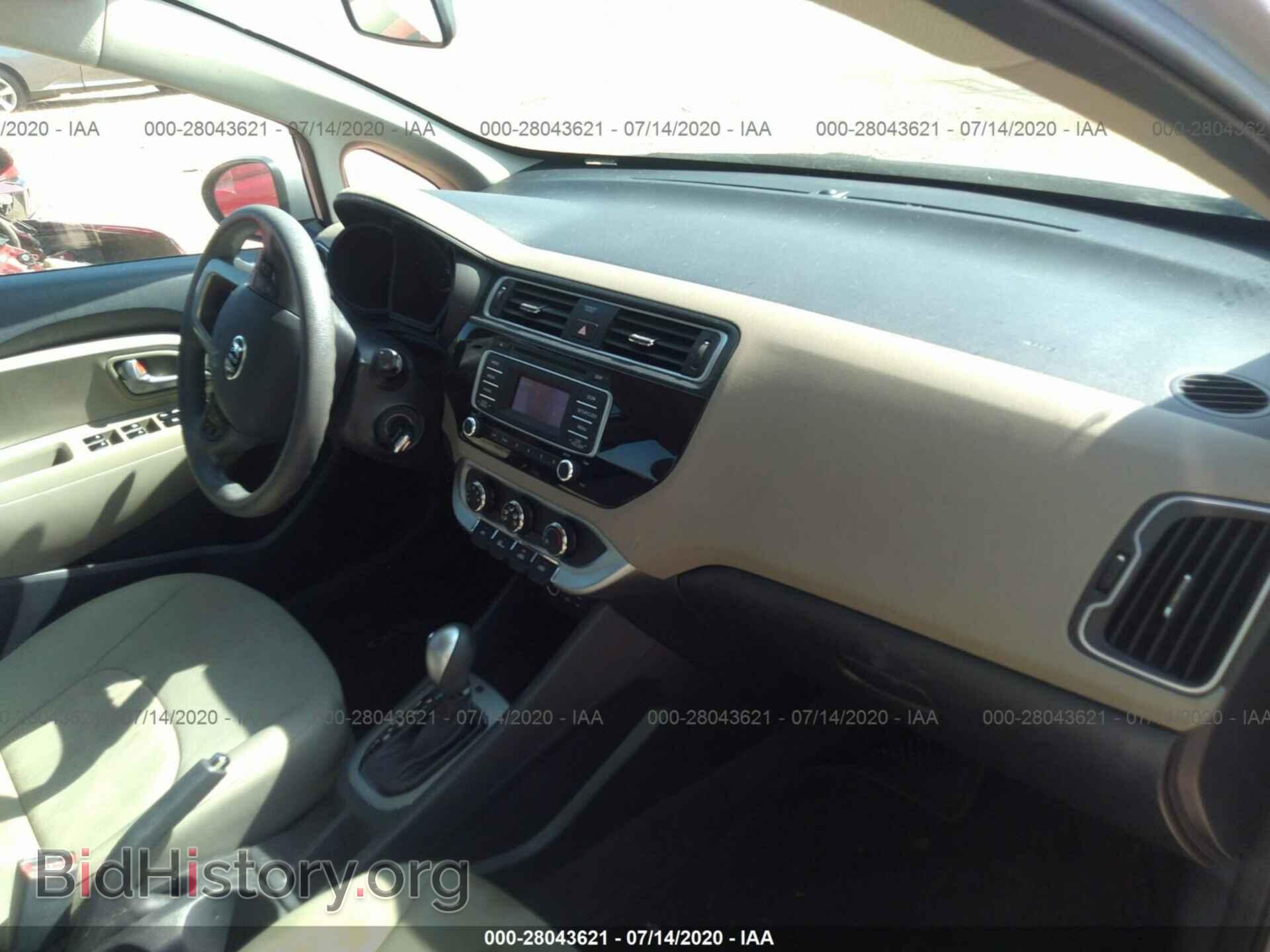 2016 KIA RIO - VIN: KNADM4A33G6576689 - Фото 5