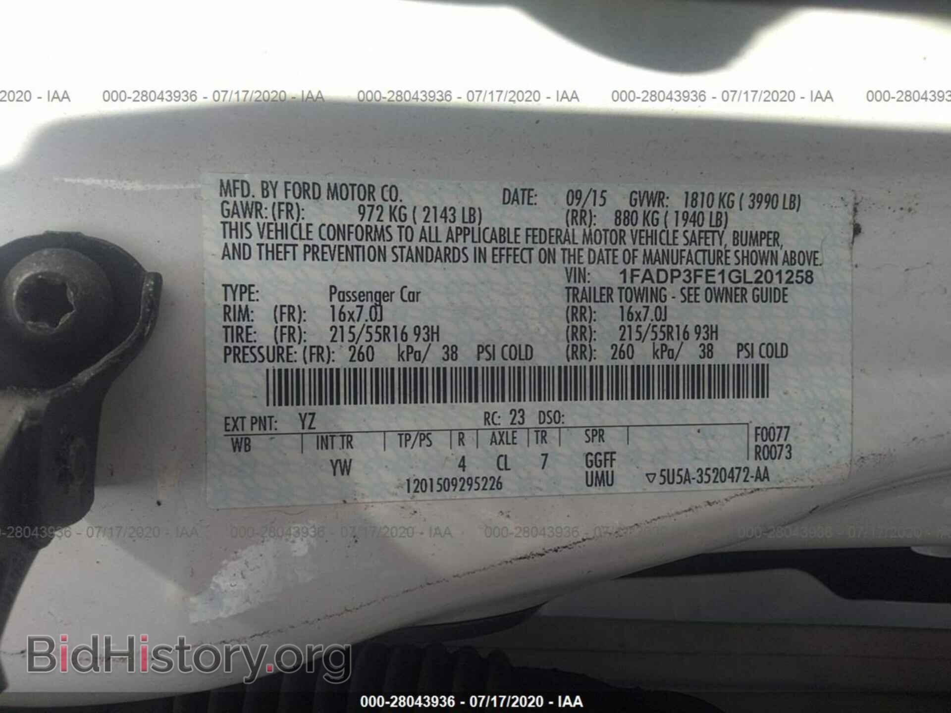 2016 FORD FOCUS - VIN: 1FADP3FE1GL201258 - Photo 9