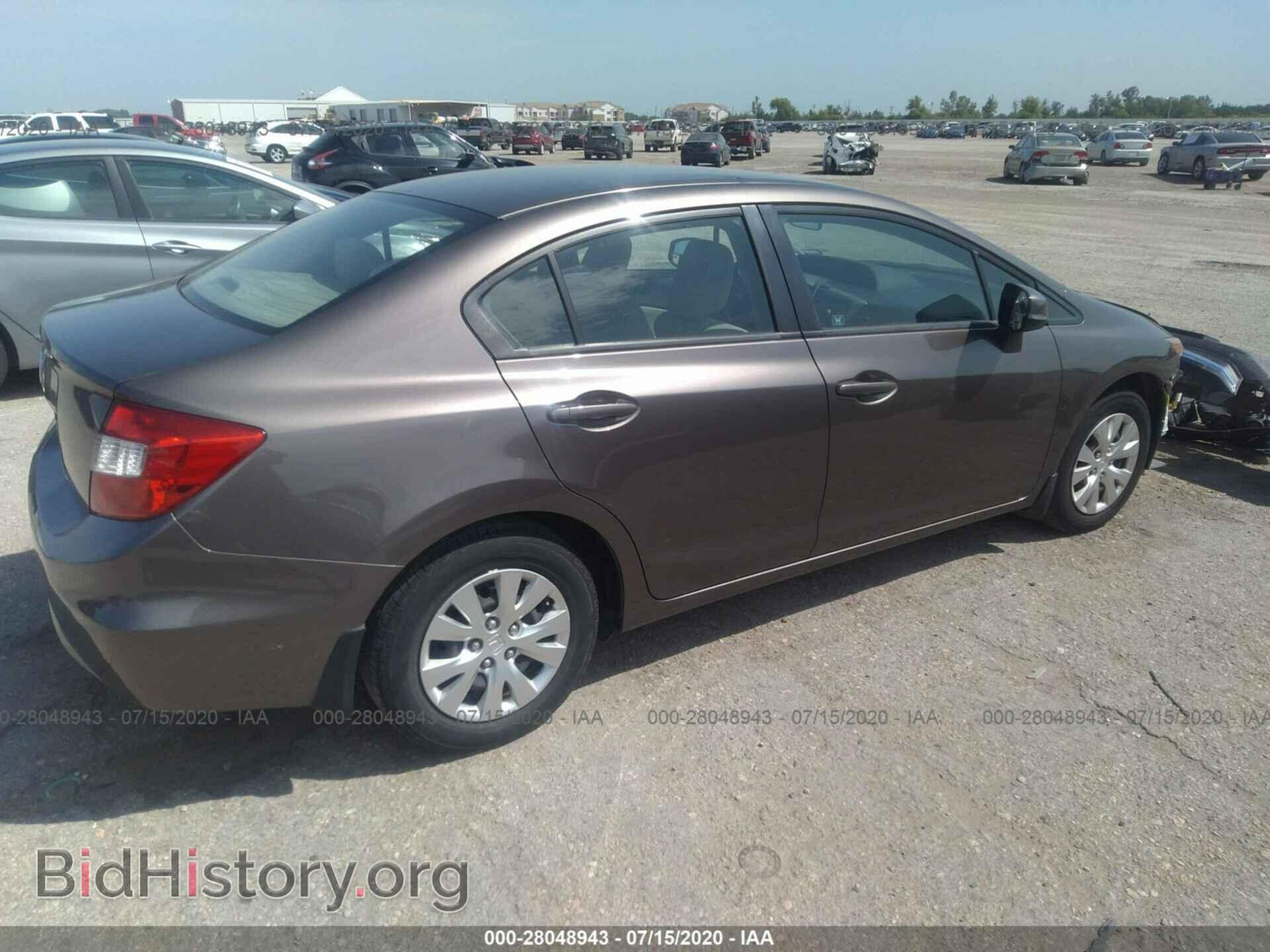 2012 HONDA CIVIC SDN - VIN: 2HGFB2F52CH564706 - Фото 4