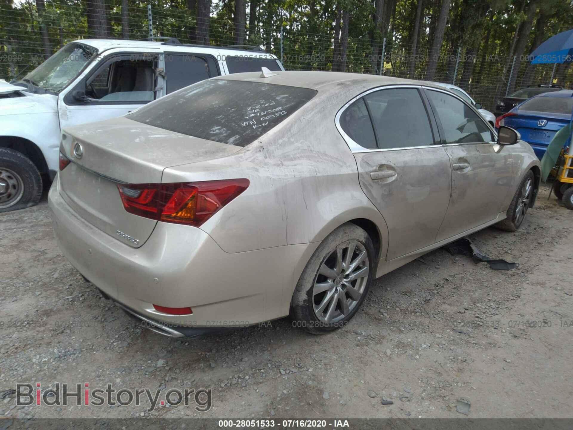 2013 LEXUS GS 350 - VIN: JTHBE1BL2D5009393 - Фото 4