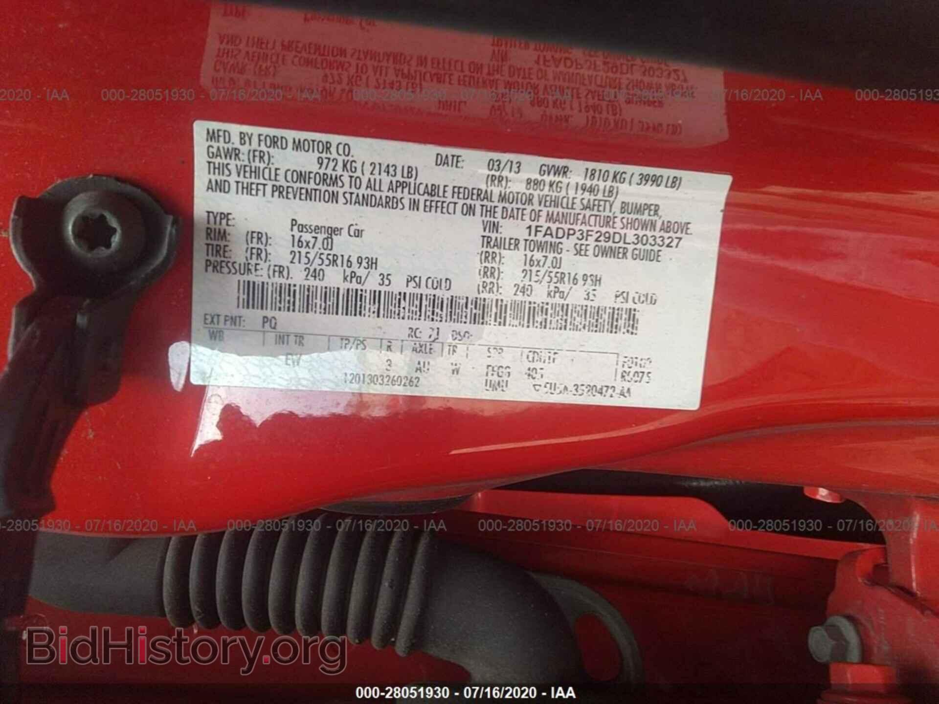 2013 FORD FOCUS - VIN: 1FADP3F29DL303327 - Photo 9