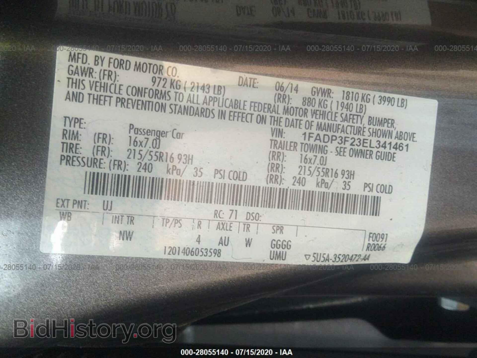 2014 FORD FOCUS - VIN: 1FADP3F23EL341461 - Photo 9