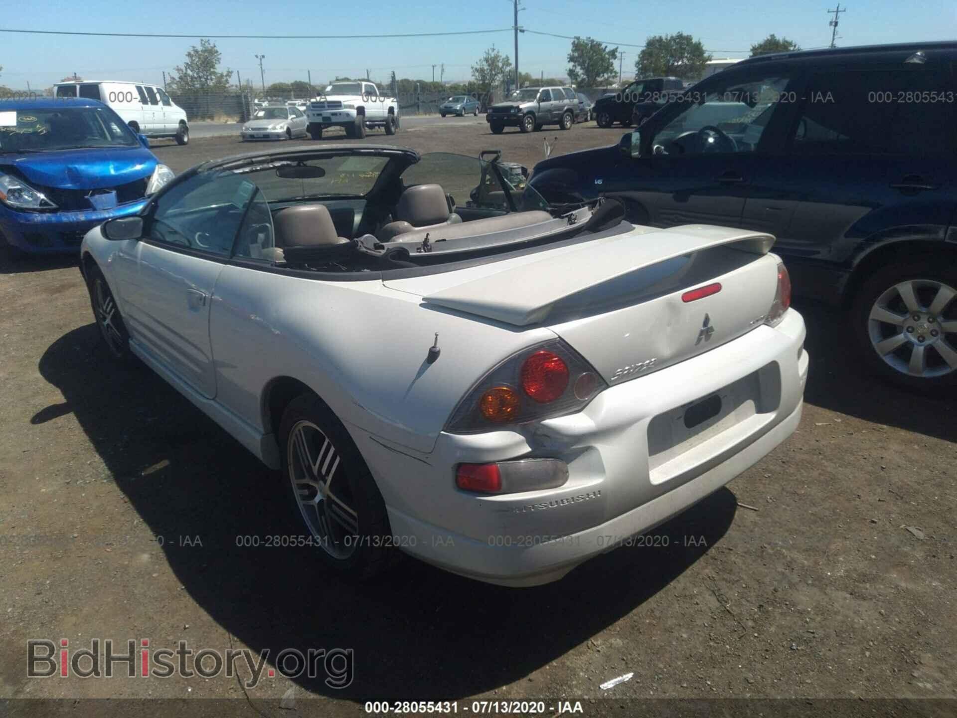 2003 MITSUBISHI ECLIPSE - VIN: 4A3AE75H63E137638 - Фото 3
