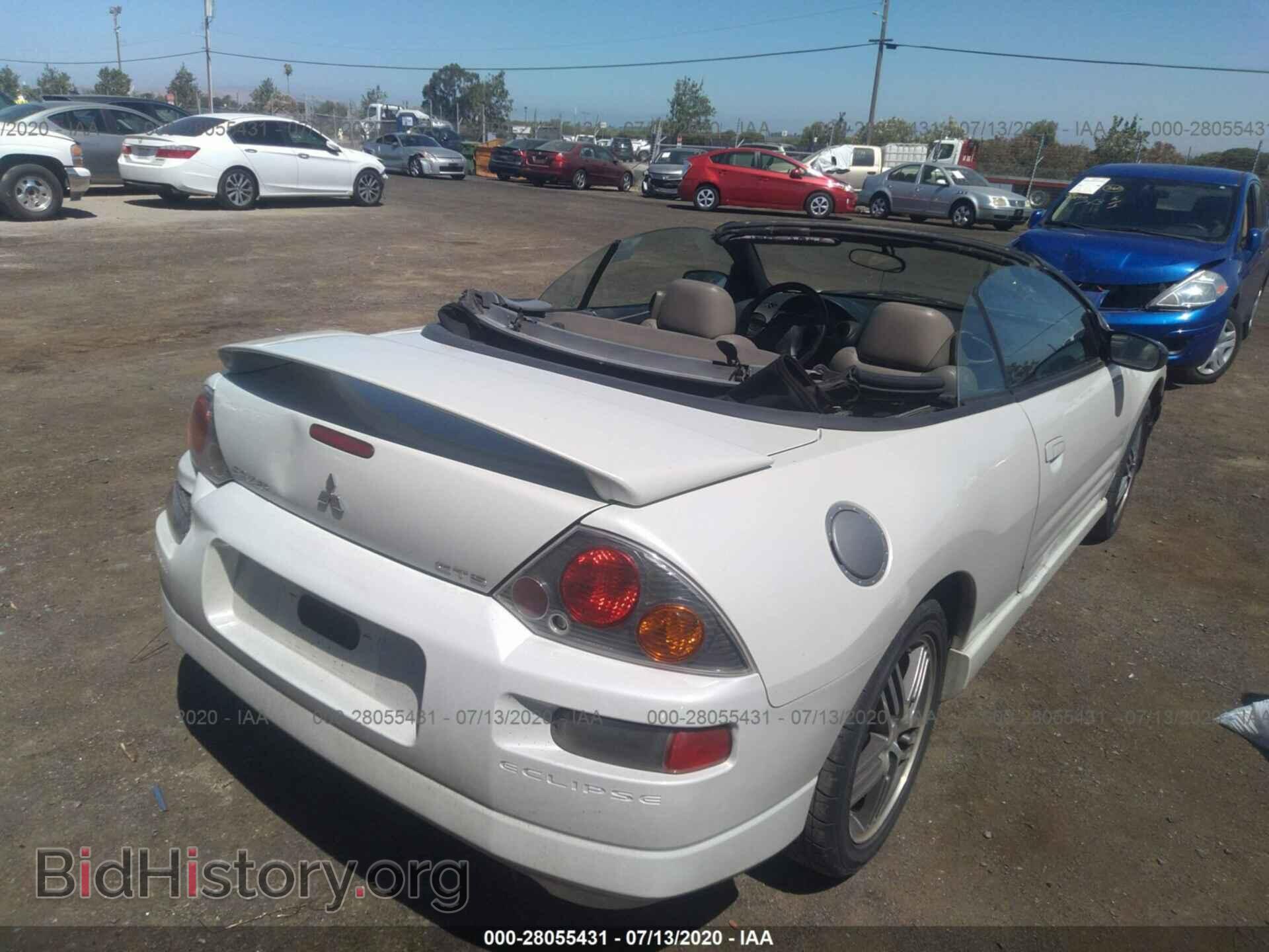 2003 MITSUBISHI ECLIPSE - VIN: 4A3AE75H63E137638 - Фото 4
