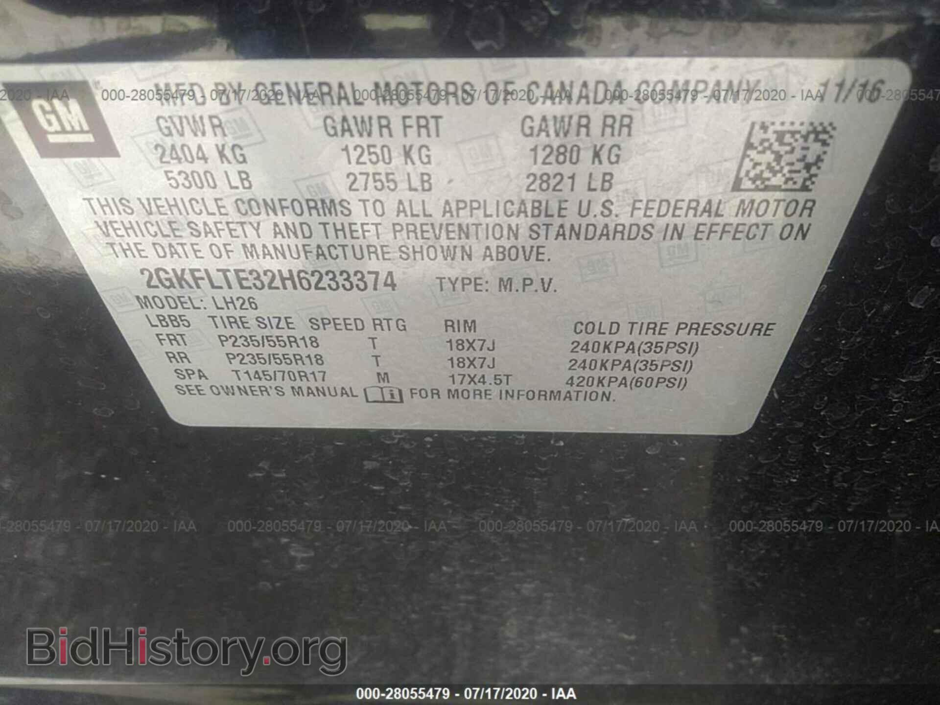 2017 GMC TERRAIN - VIN: 2GKFLTE32H6233374 - Фото 9