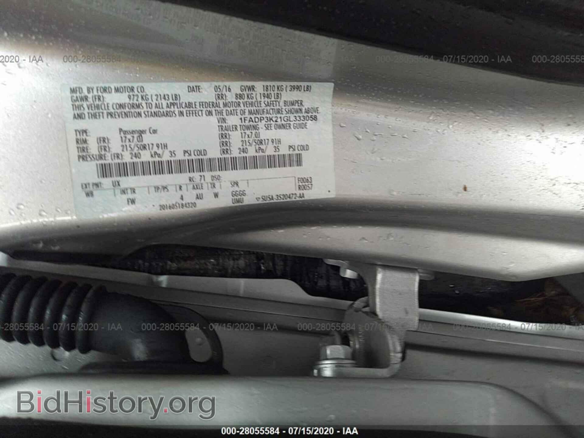 2016 FORD FOCUS - VIN: 1FADP3K21GL333058 - Photo 9