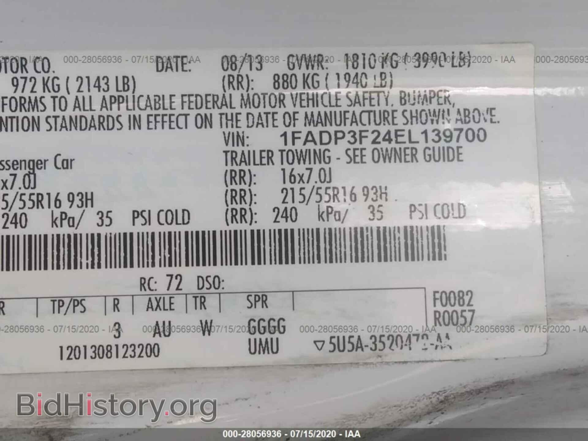 2014 FORD FOCUS - VIN: 1FADP3F24EL139700 - Photo 9