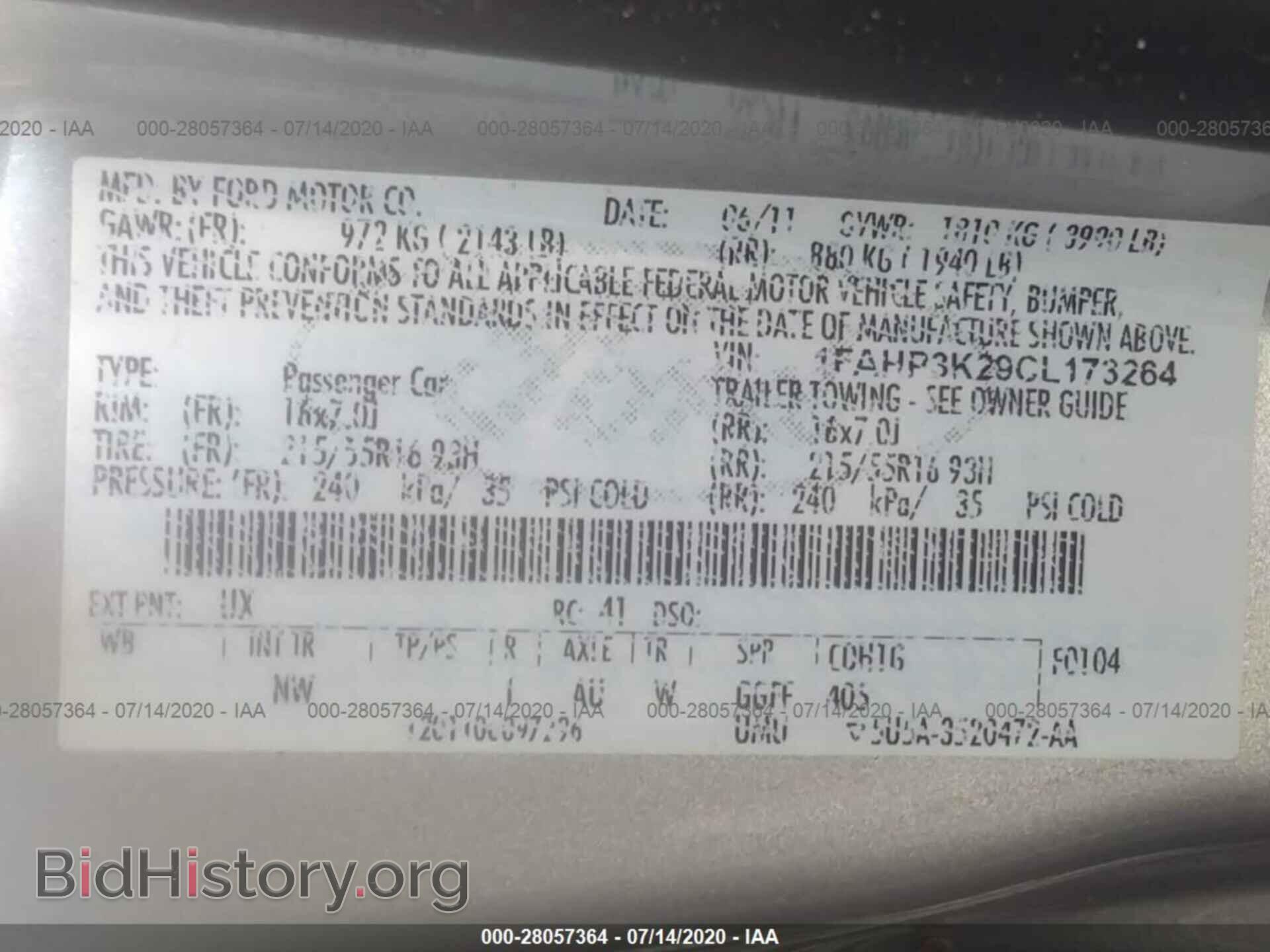 2012 FORD FOCUS - VIN: 1FAHP3K29CL173264 - Photo 9