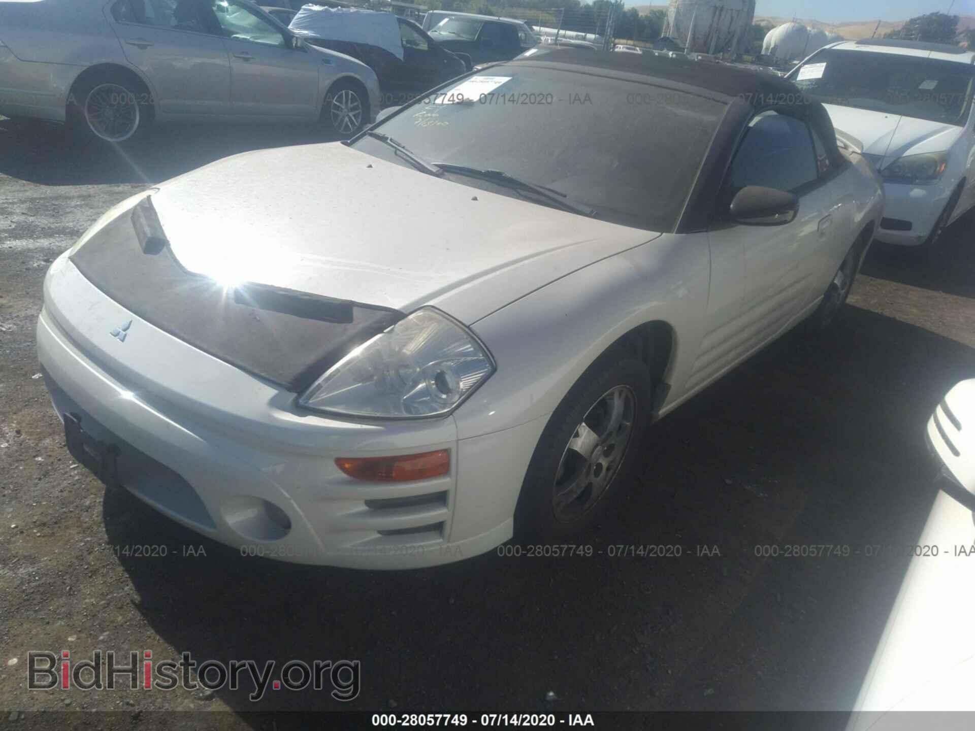 2003 MITSUBISHI ECLIPSE - VIN: 4A3AE45G63E011916 - Фото 2