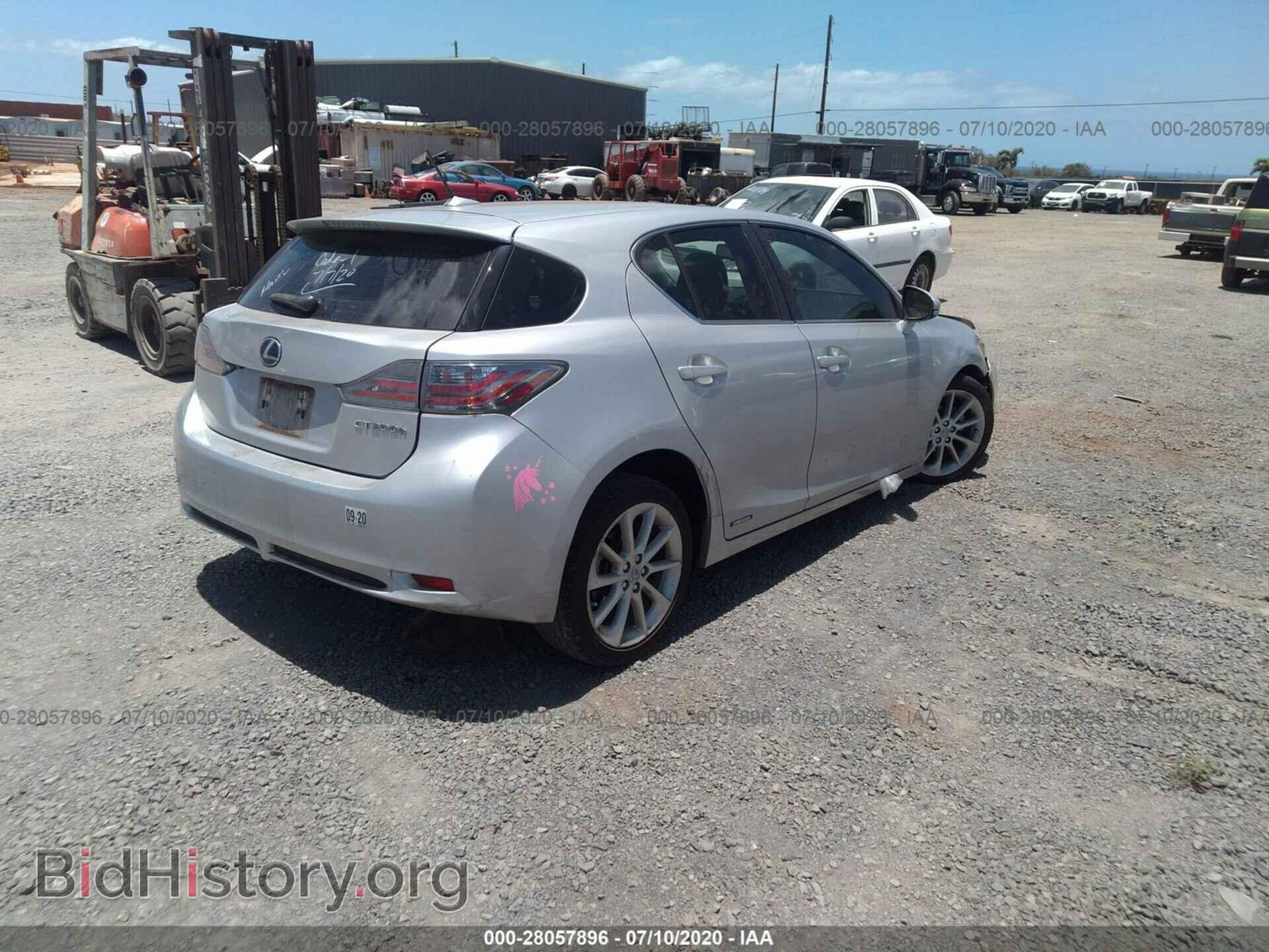 2011 LEXUS CT 200H - VIN: JTHKD5BH2B2025307 - Фото 4