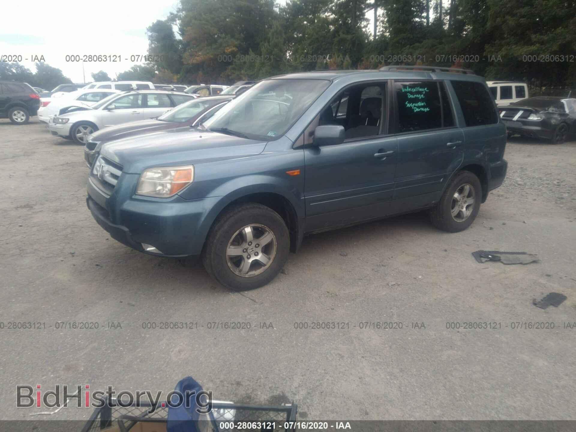 2007 HONDA PILOT - VIN: 5FNYF184X7B020637 - Фото 2