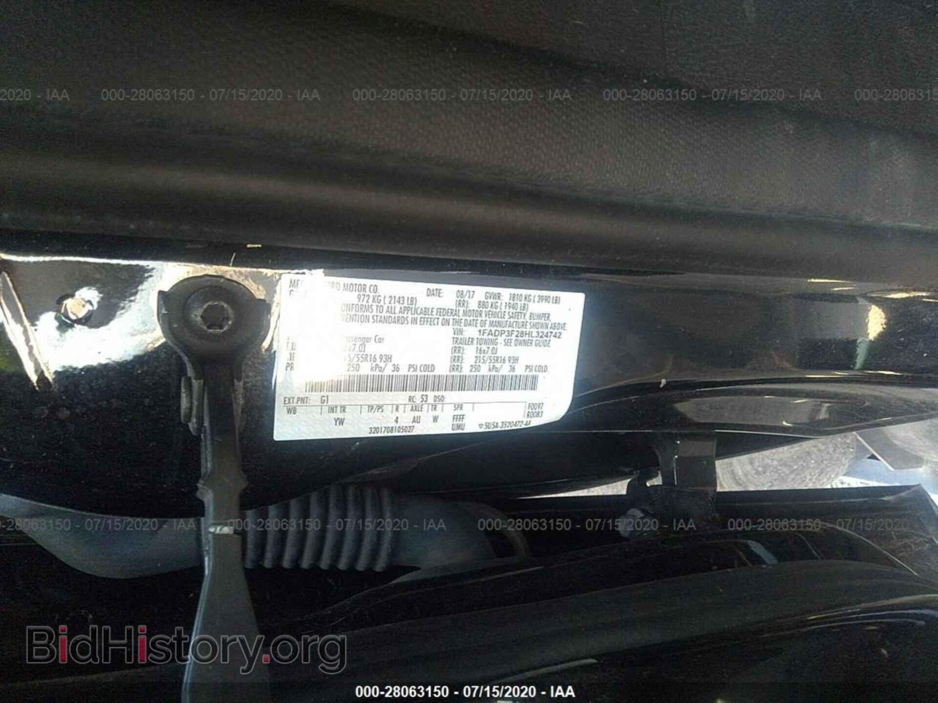 2017 FORD FOCUS - VIN: 1FADP3F28HL324742 - Фото 9
