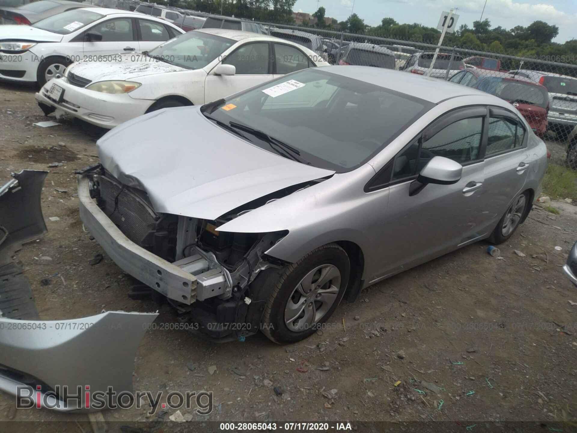 2013 HONDA CIVIC SDN - VIN: 19XFB2F50DE077497 - Фото 2