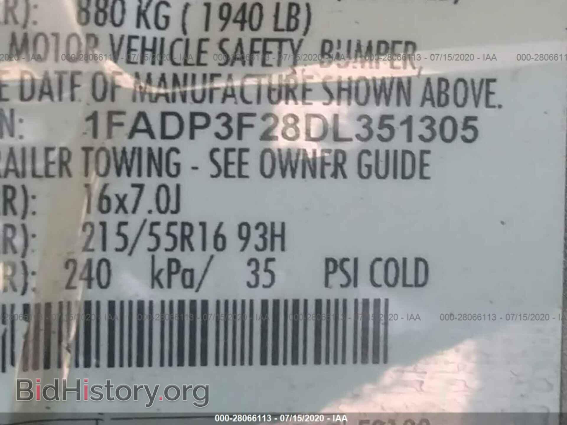 2013 FORD FOCUS - VIN: 1FADP3F28DL351305 - Photo 9