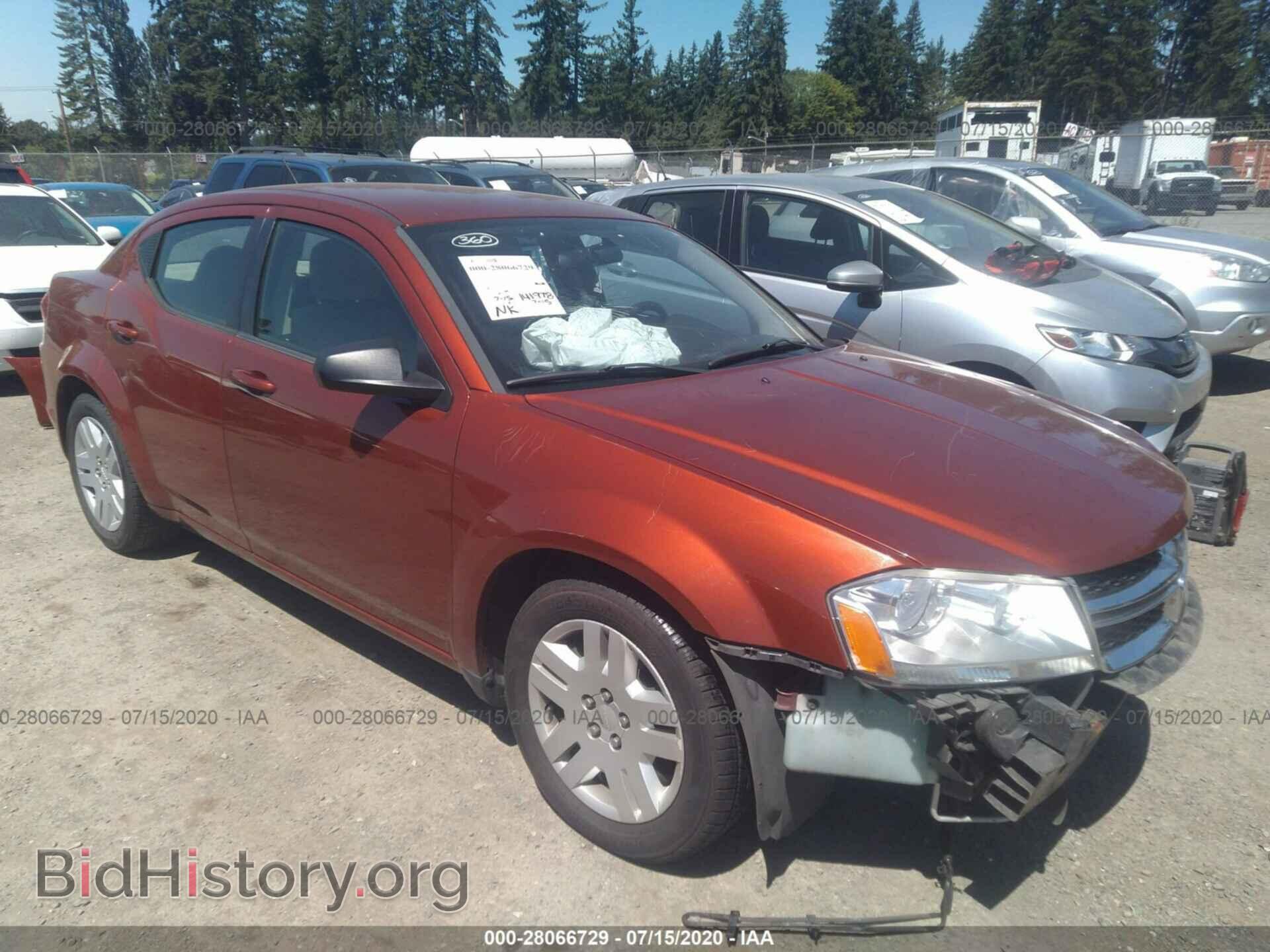 Photo 1C3CDZAB5CN217027 - DODGE AVENGER 2012