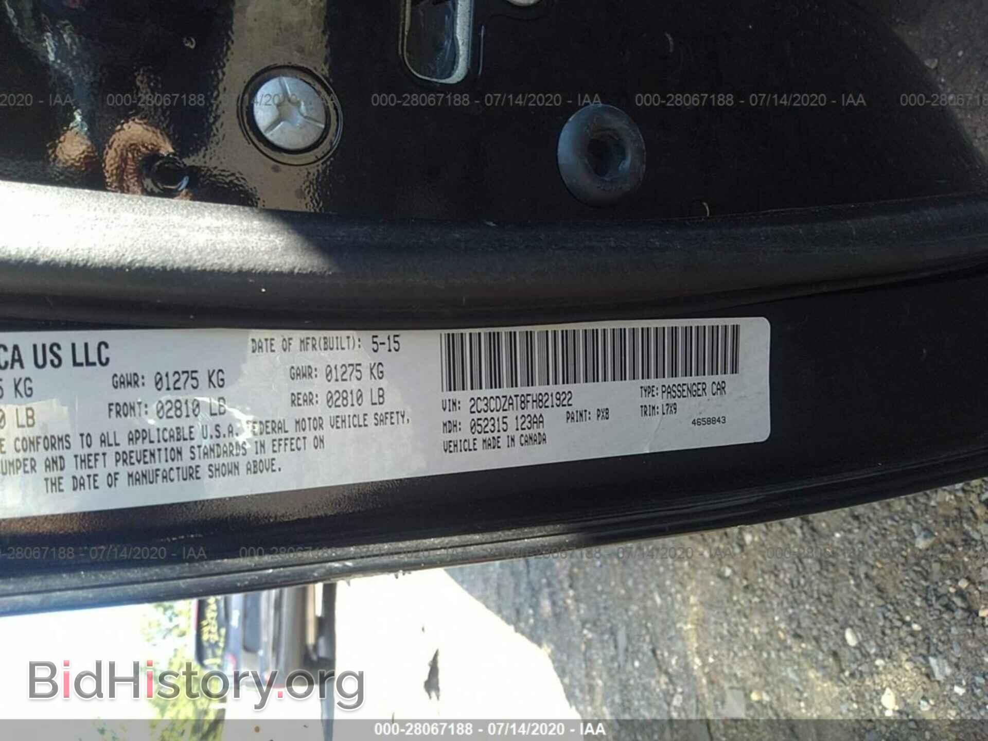 2015 DODGE CHALLENGER - VIN: 2C3CDZAT8FH821922 - Photo 9