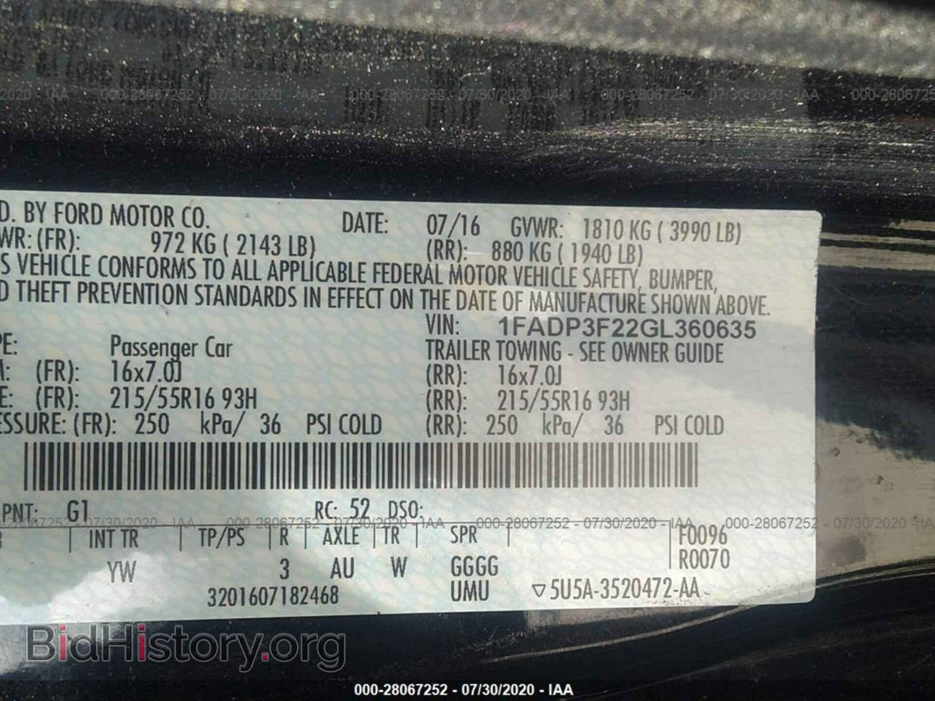 2016 FORD FOCUS - VIN: 1FADP3F22GL360635 - Photo 9