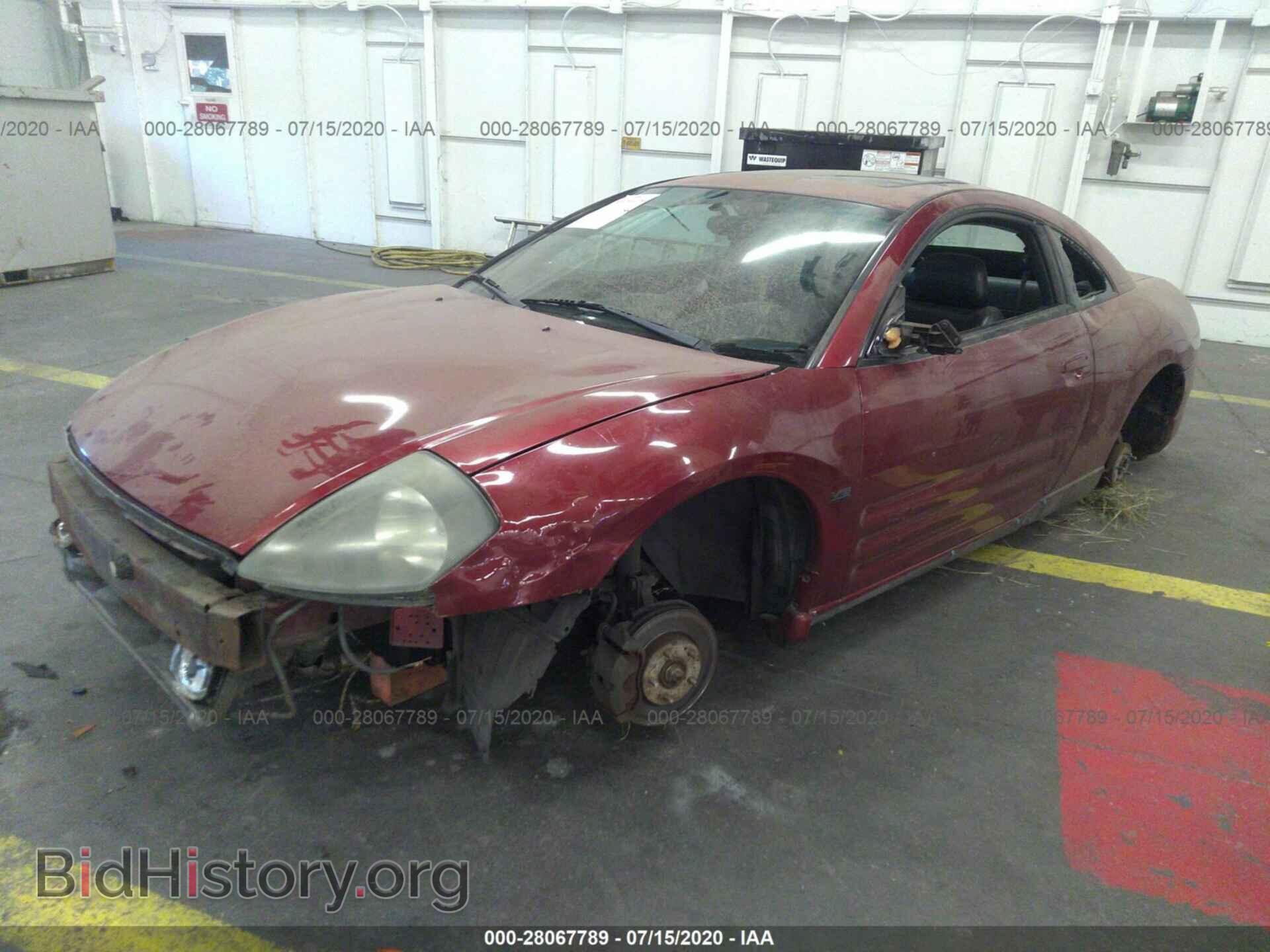 2001 MITSUBISHI ECLIPSE - VIN: 4A3AC84H61E062045 - Фото 2