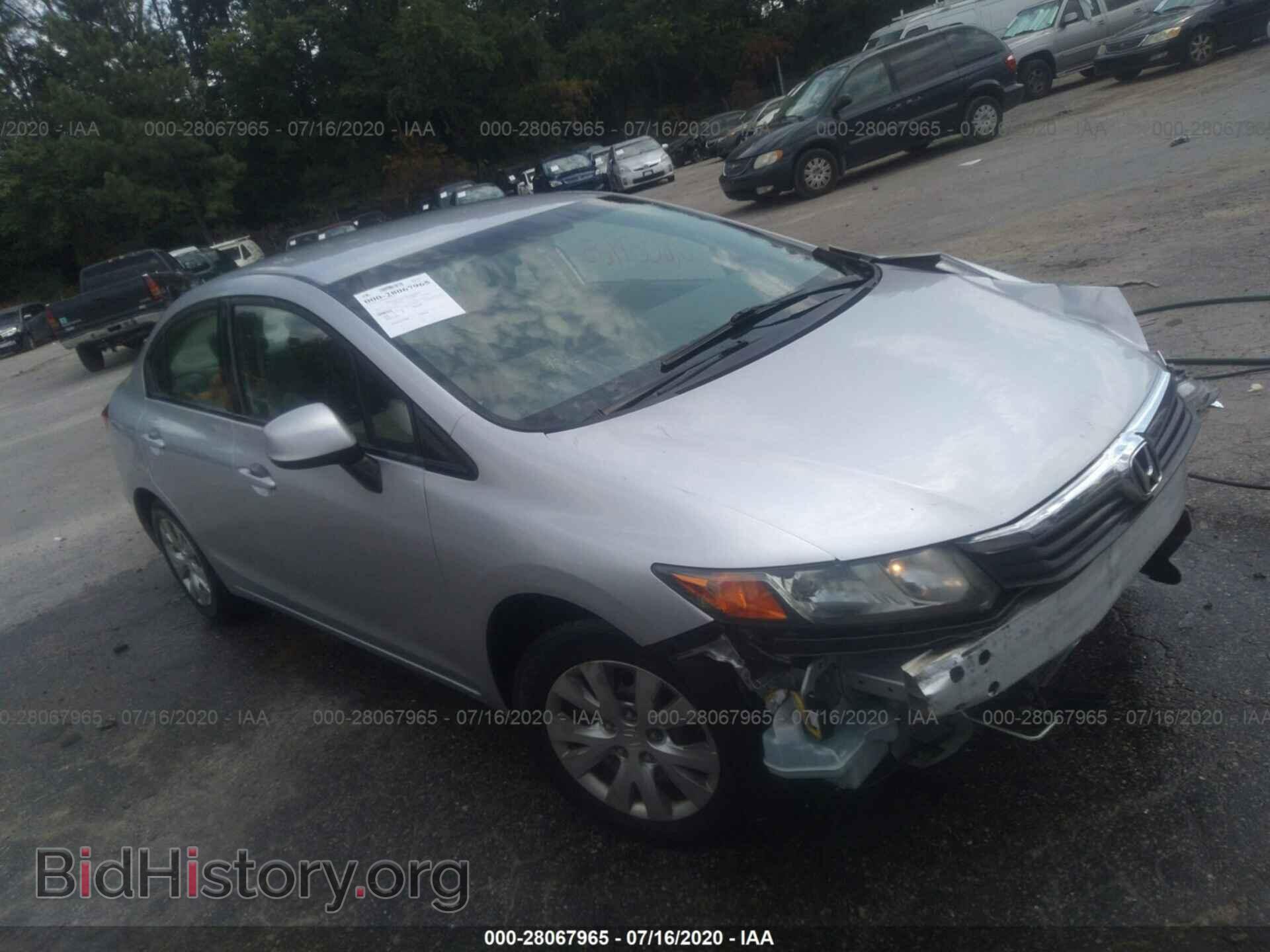 Photo 19XFB2E58CE064187 - HONDA CIVIC 2012
