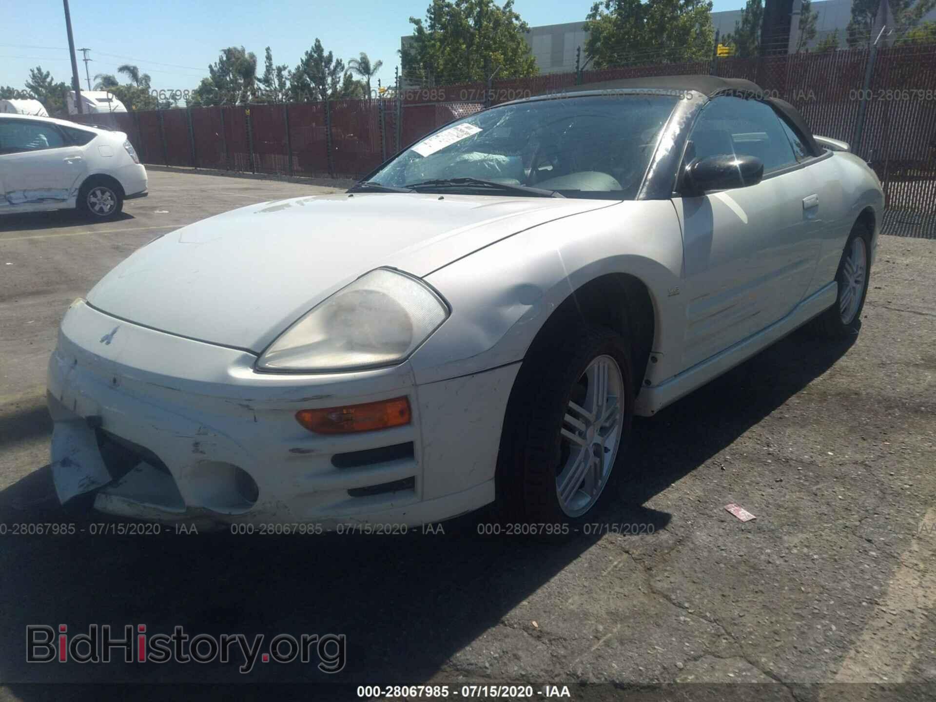 2003 MITSUBISHI ECLIPSE - VIN: 4A3AE55HX3E146721 - Фото 2