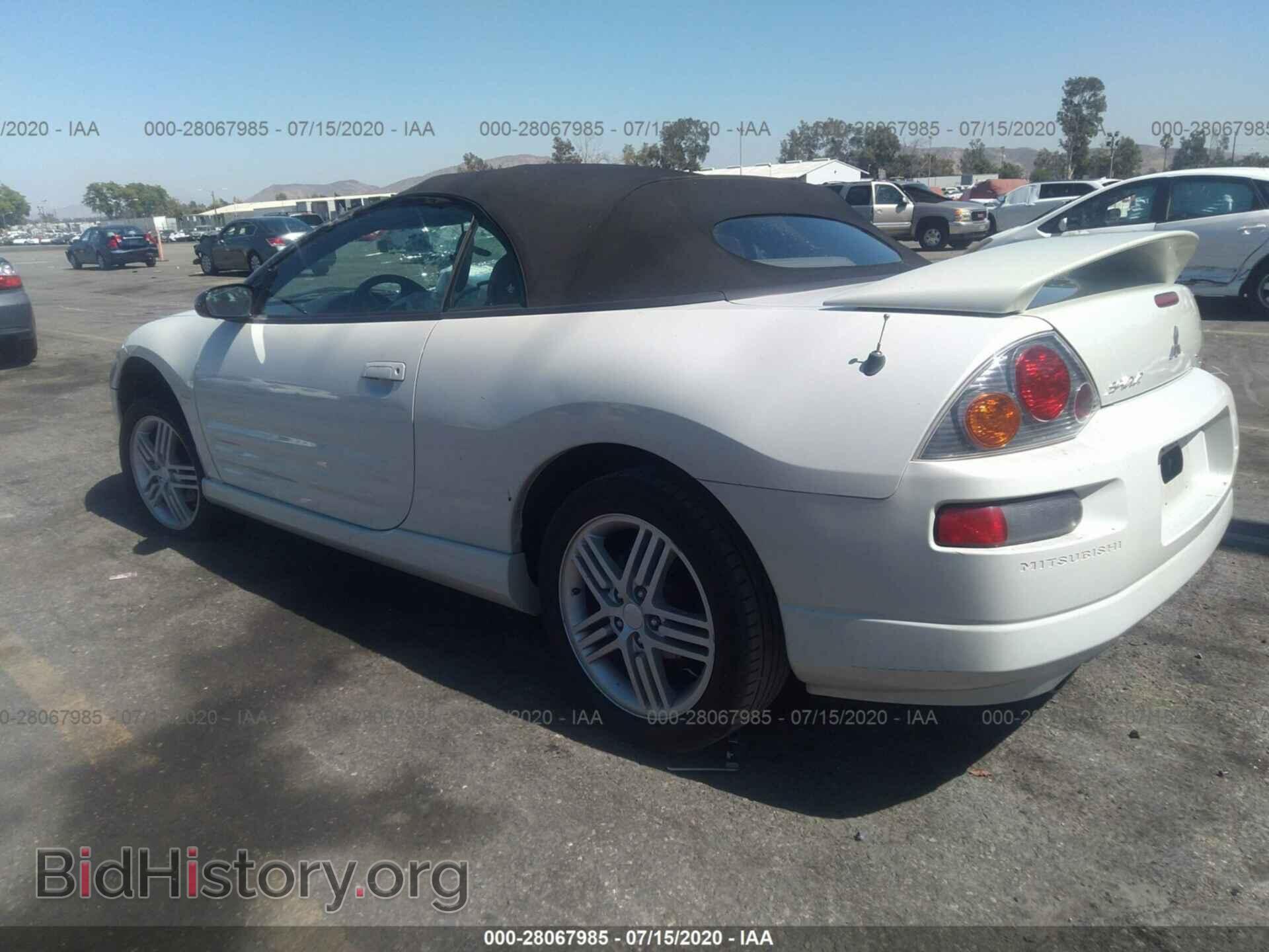 2003 MITSUBISHI ECLIPSE - VIN: 4A3AE55HX3E146721 - Фото 3