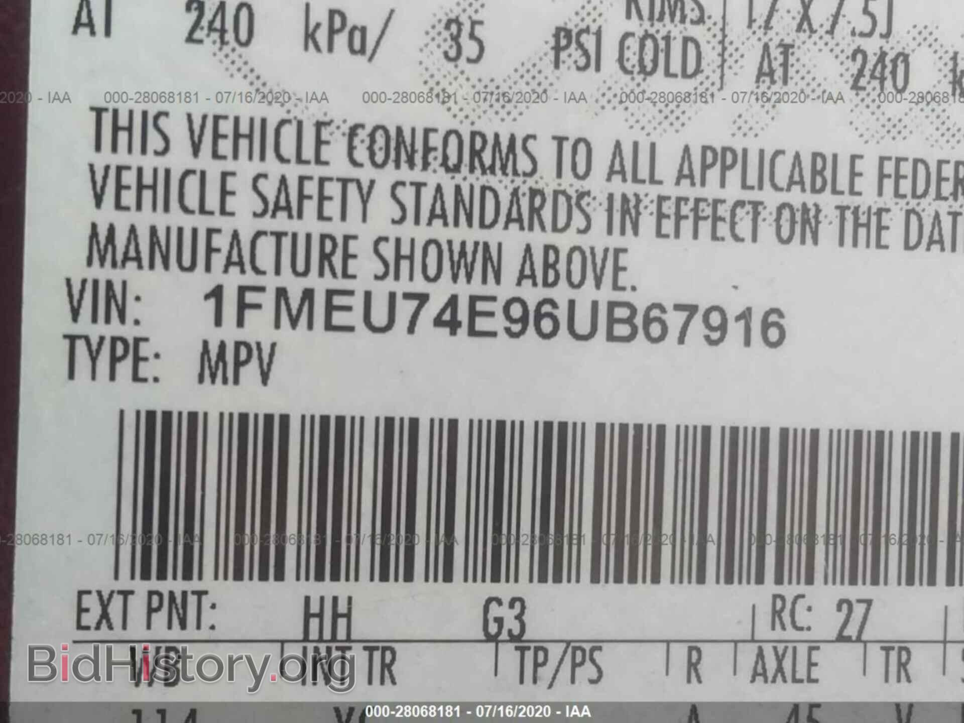 2006 FORD EXPLORER - VIN: 1FMEU74E96UB67916 - Фото 9