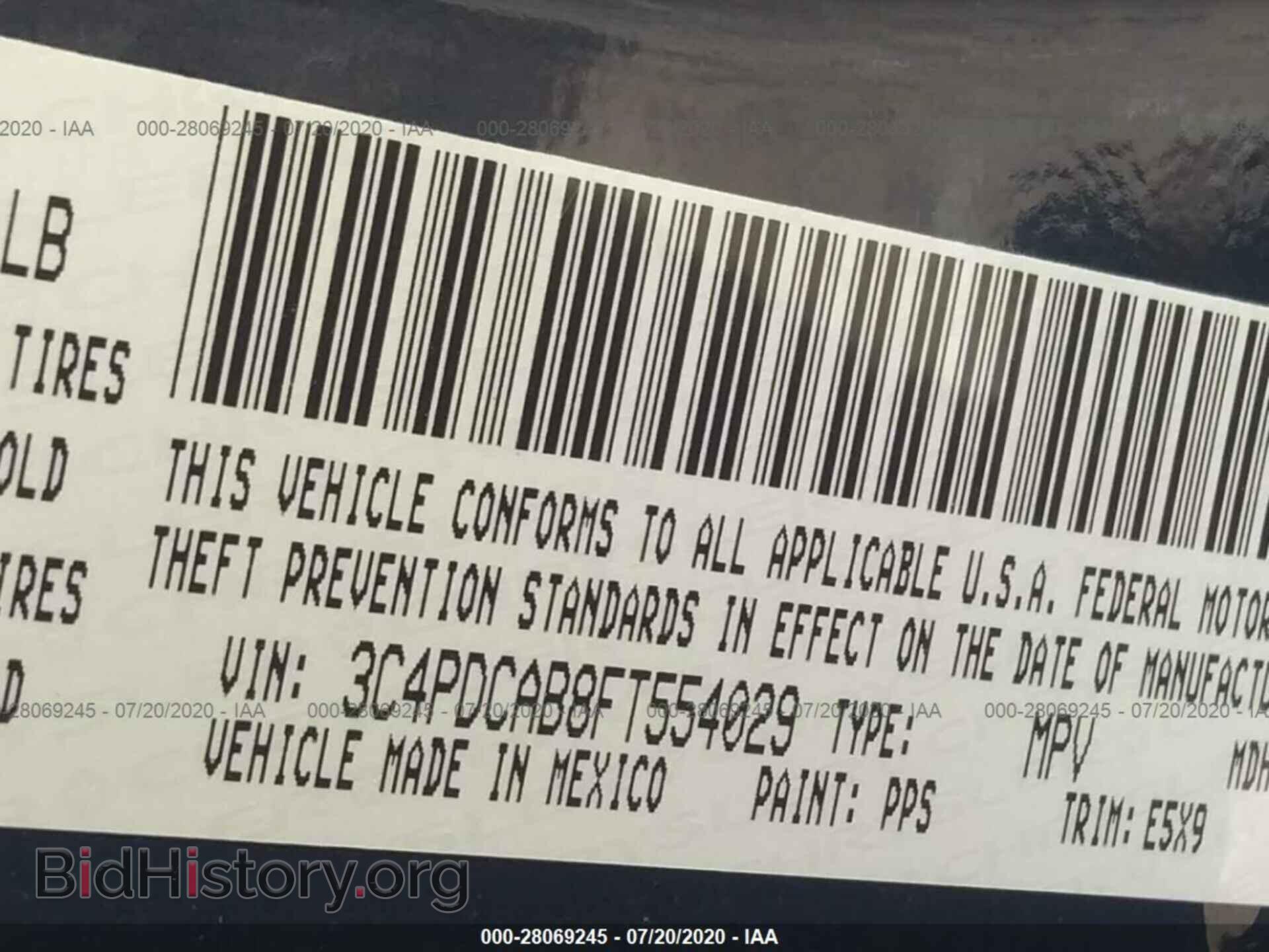 2015 DODGE JOURNEY - VIN: 3C4PDCAB8FT554029 - Photo 9