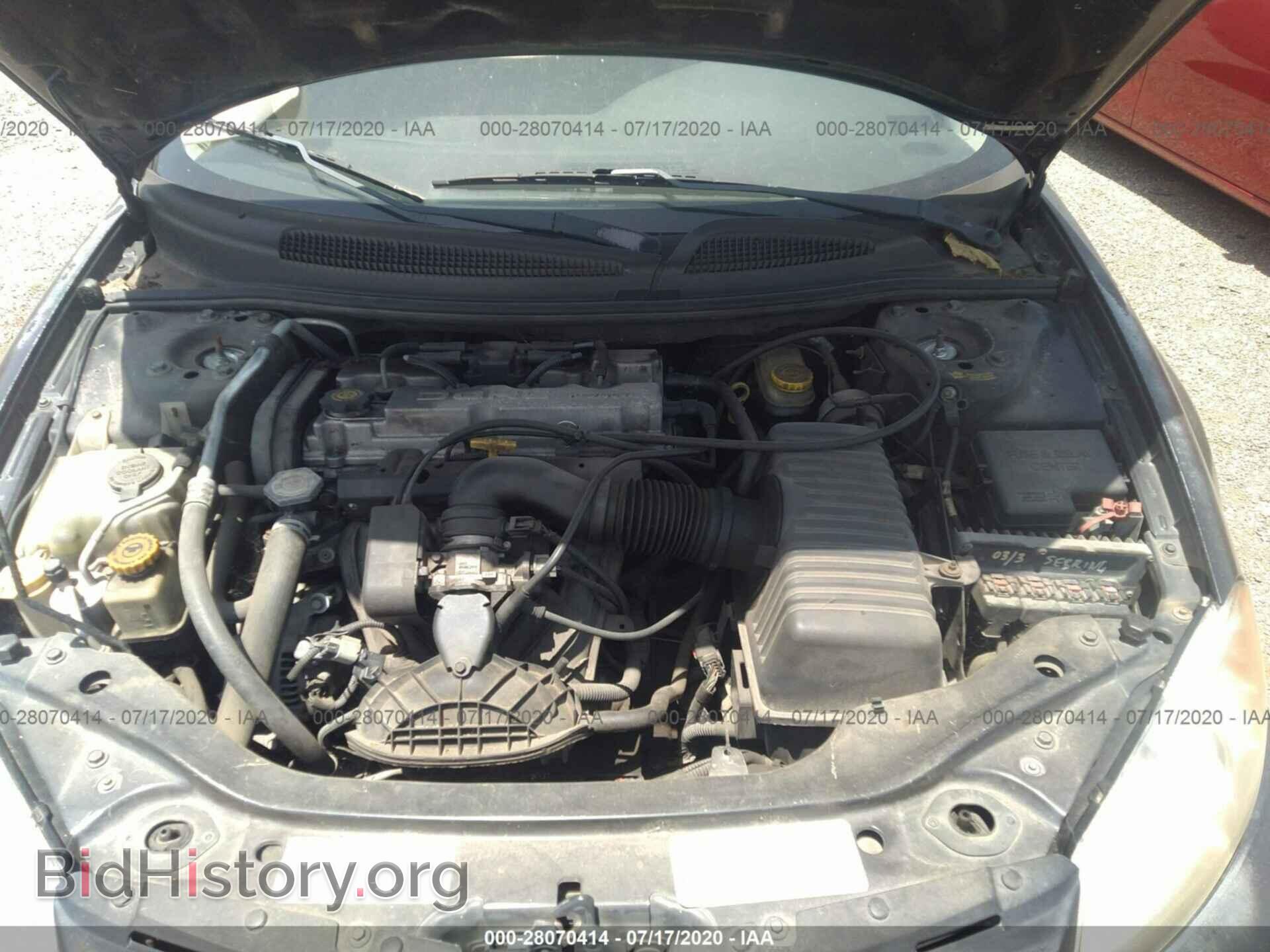 2003 CHRYSLER SEBRING - VIN: 1C3EL46X63N534639 - Фото 10