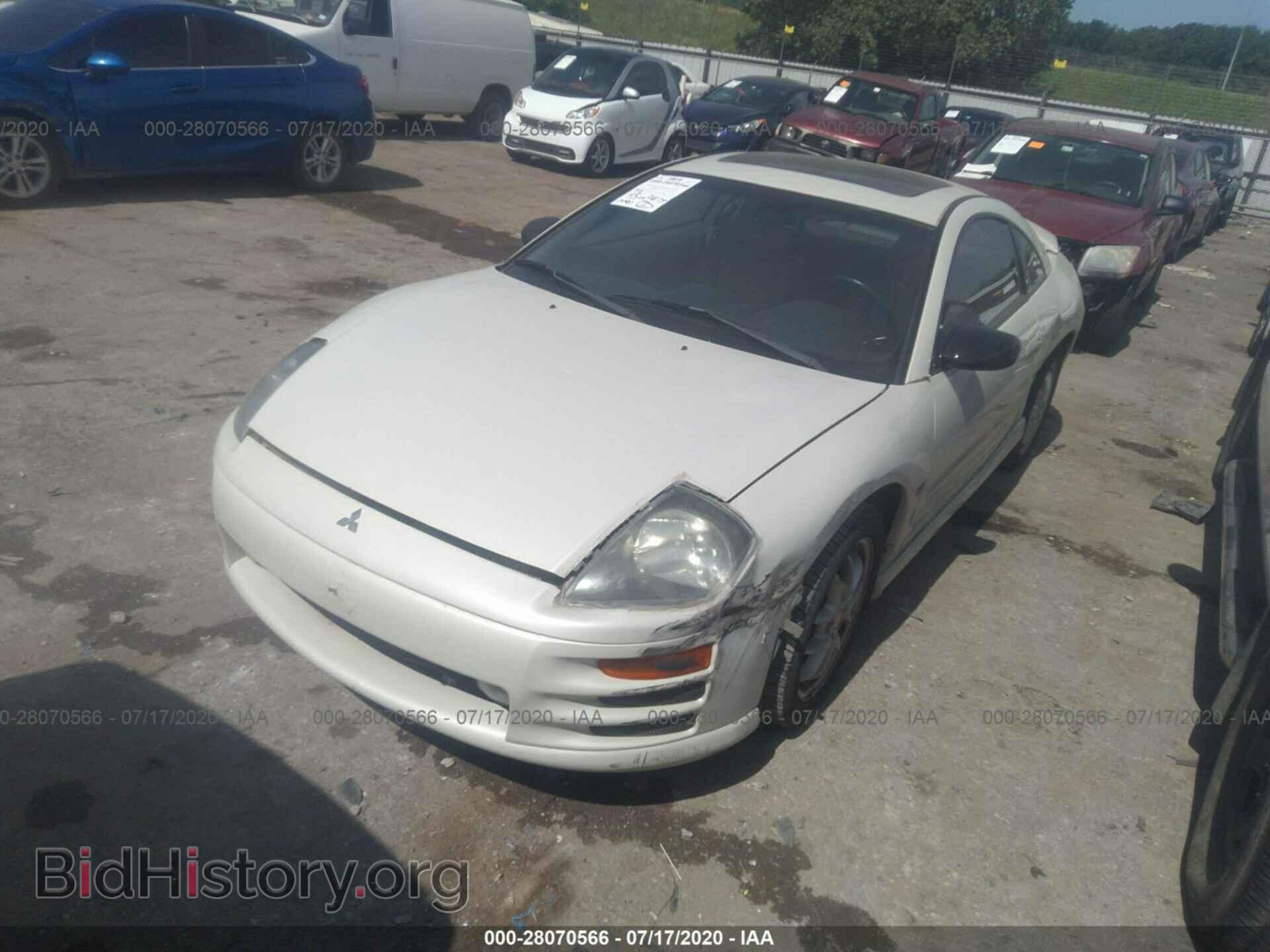 2002 MITSUBISHI ECLIPSE - VIN: 4A3AC54H92E061164 - Фото 2